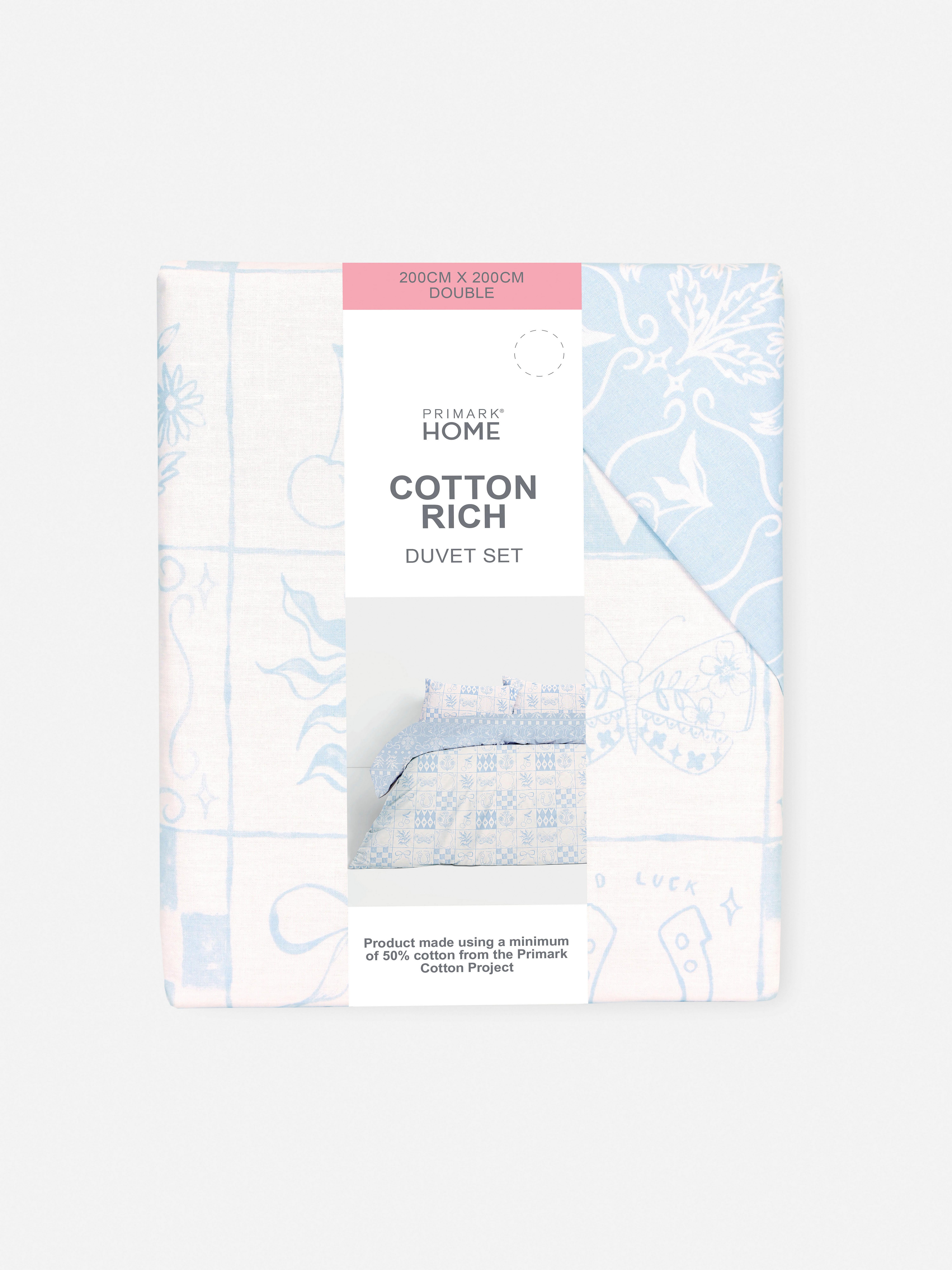Reversible Rodeo Tile Double Duvet Cover Set