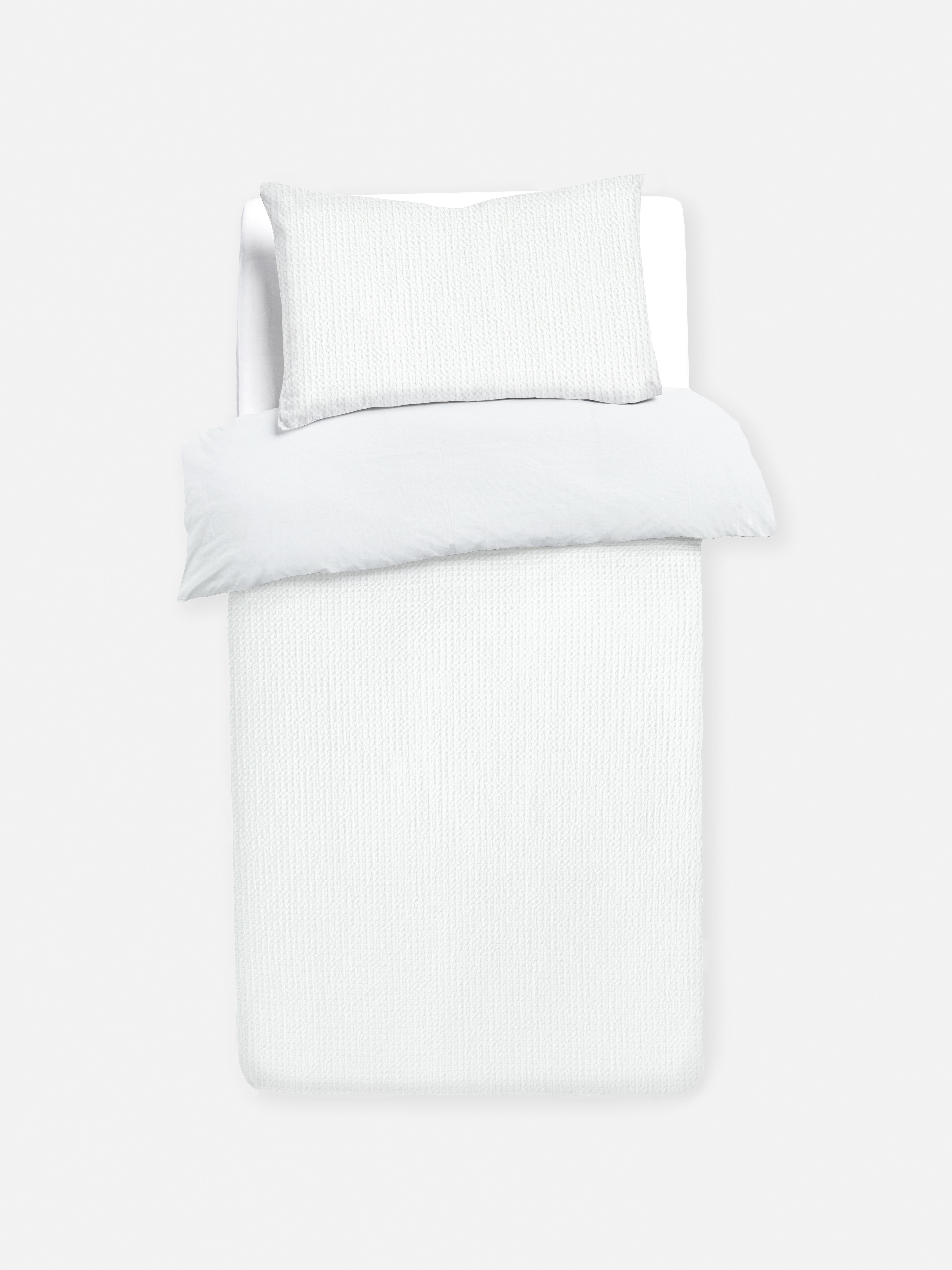 Conjunto capa edredão solteiro textura waffle