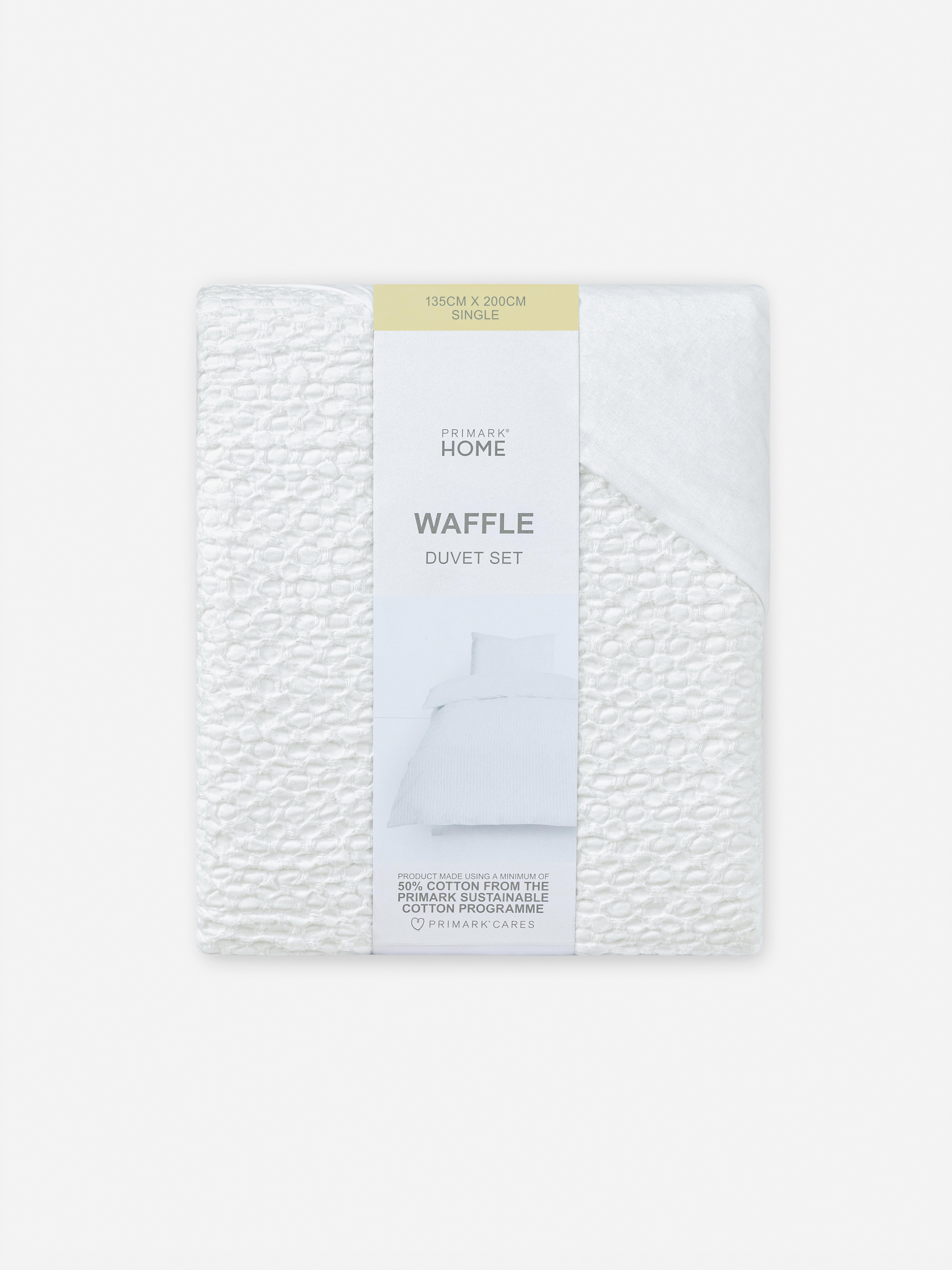 Conjunto capa edredão solteiro textura waffle