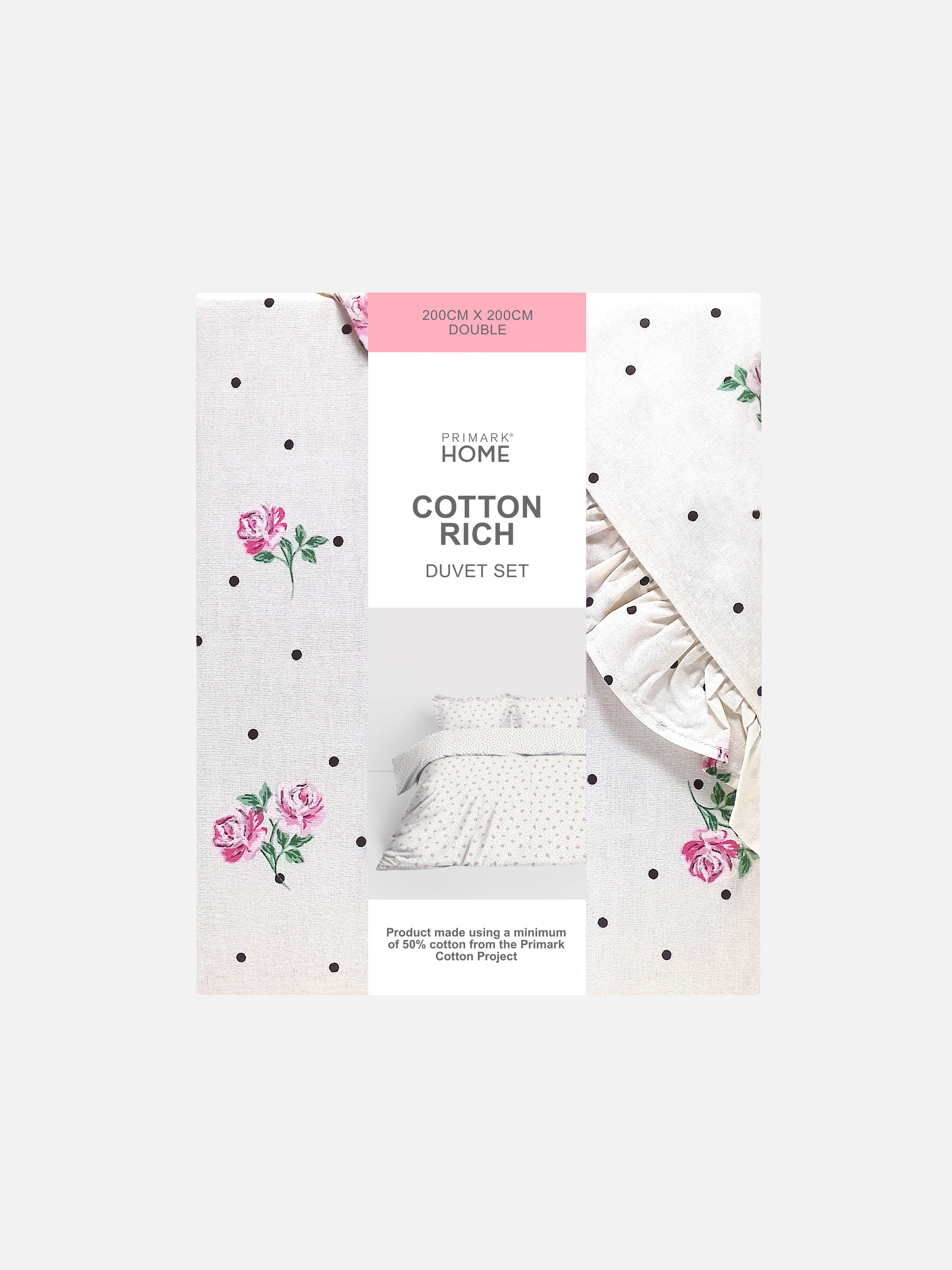 Reversible Ditsy Floral Double Duvet Cover Set