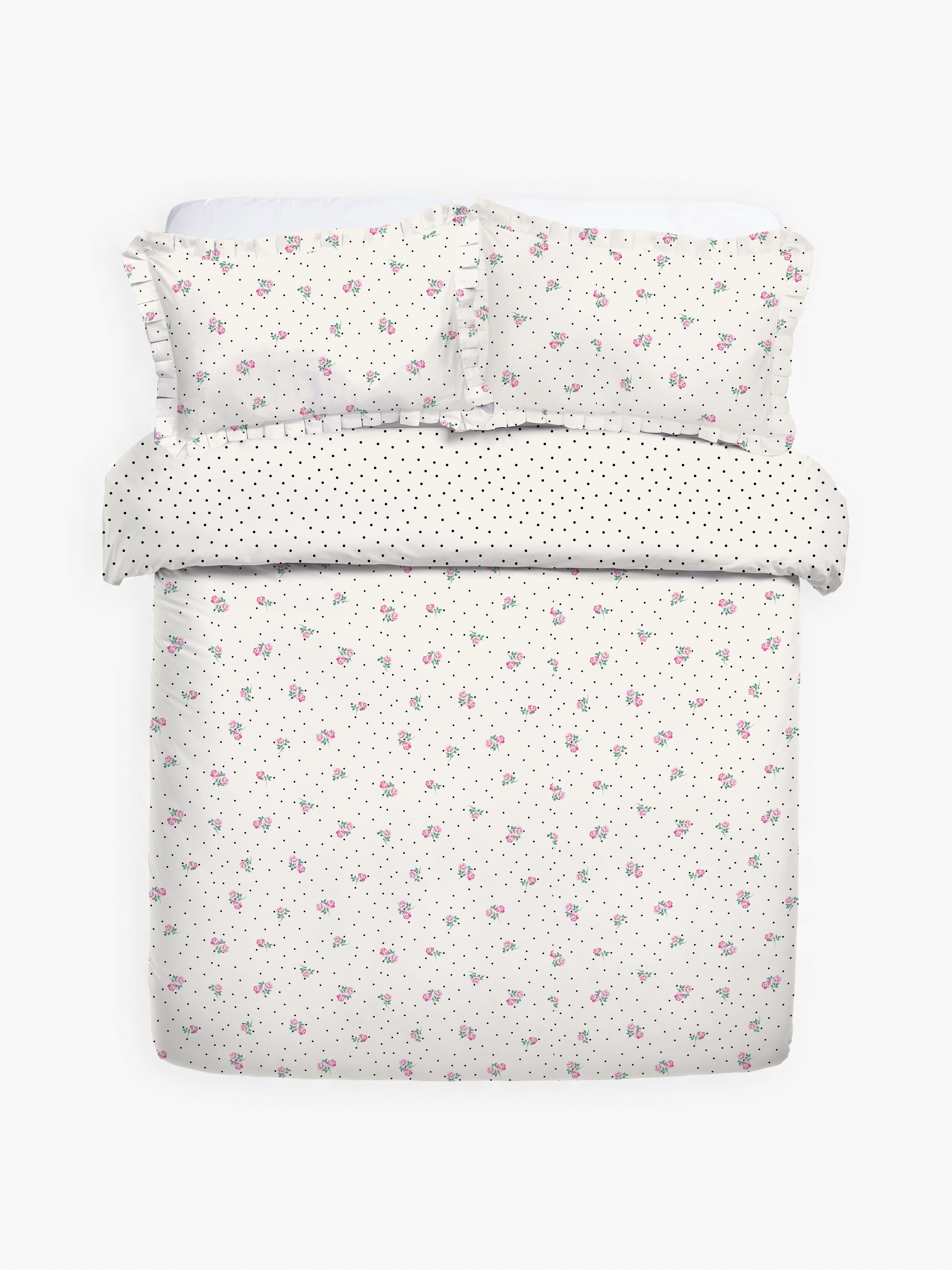 Reversible Ditsy Floral King Duvet Cover Set