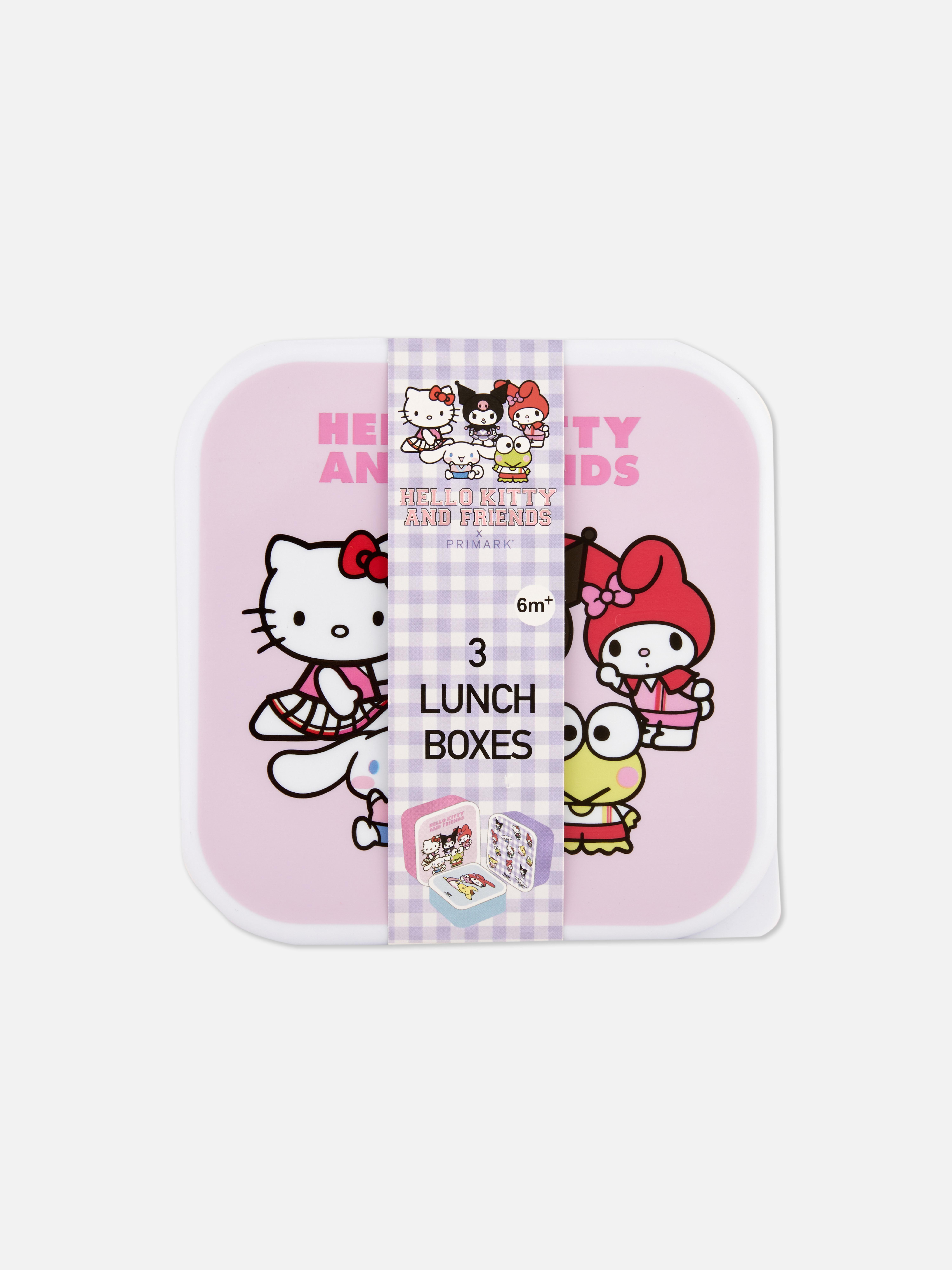 Pack 3 caixas snacks empilháveis Hello Kitty and Friends