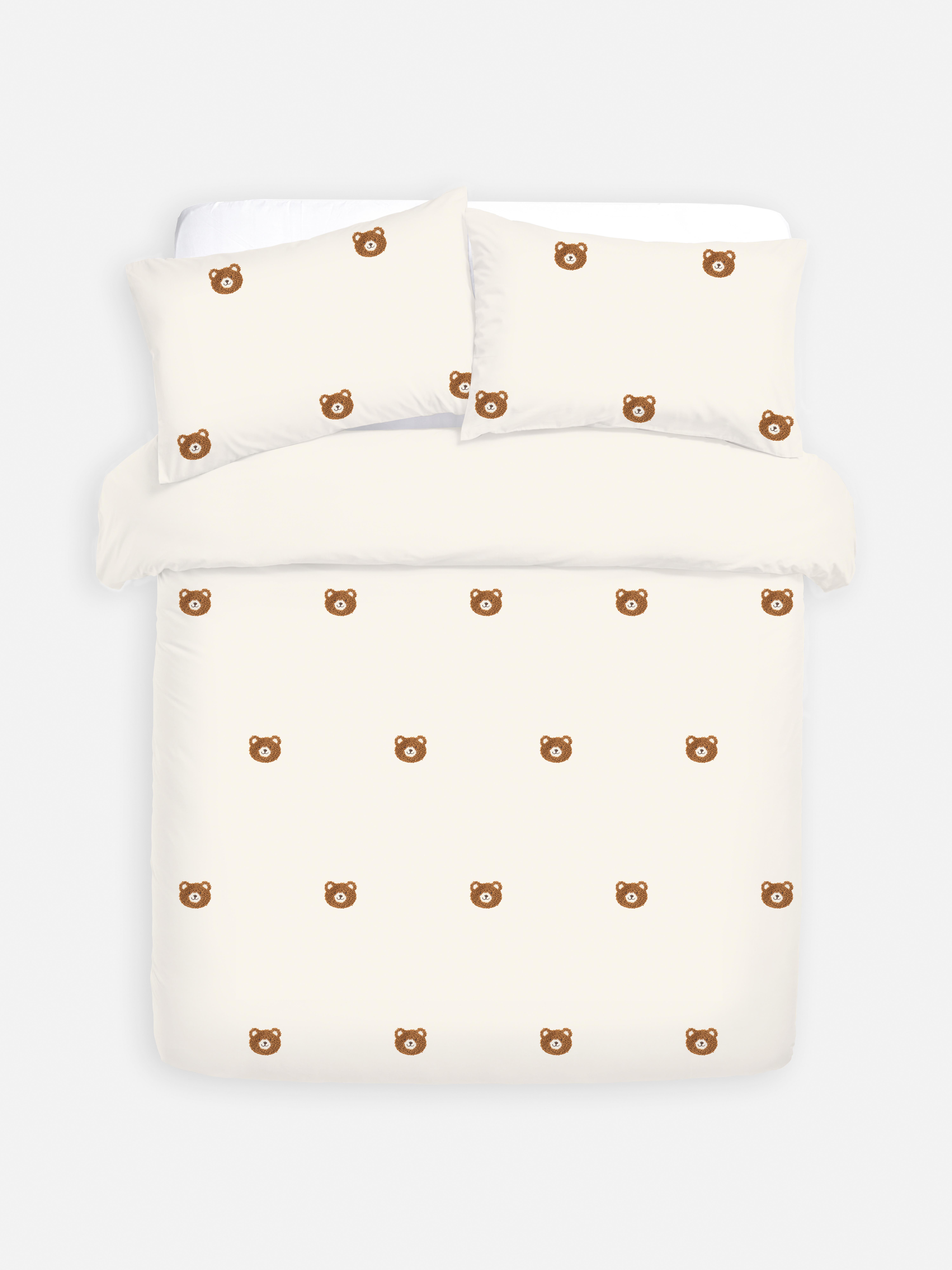 Set de funda nórdica doble con ositos en relieve