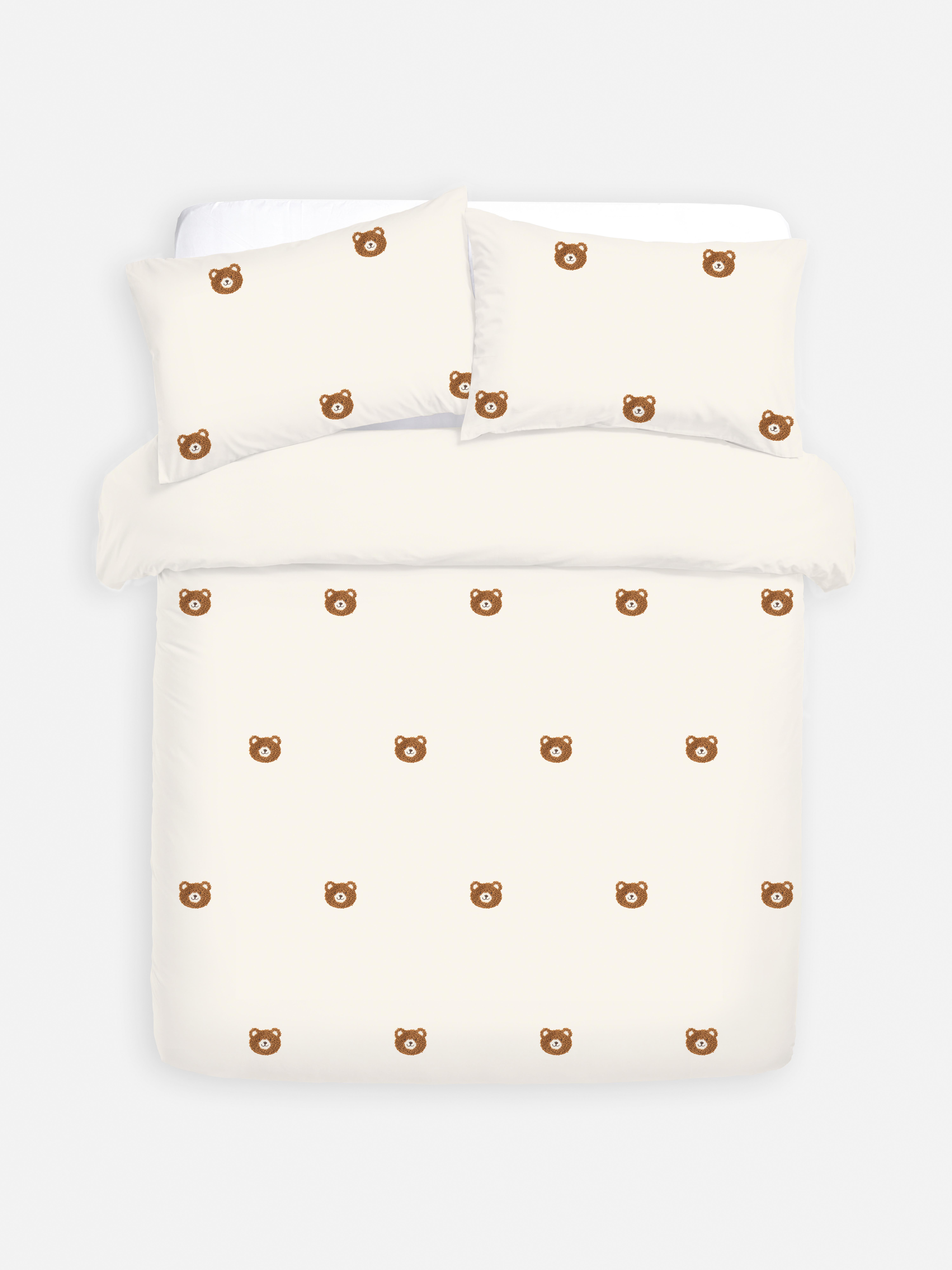 Set de funda nórdica king con ositos en relieve
