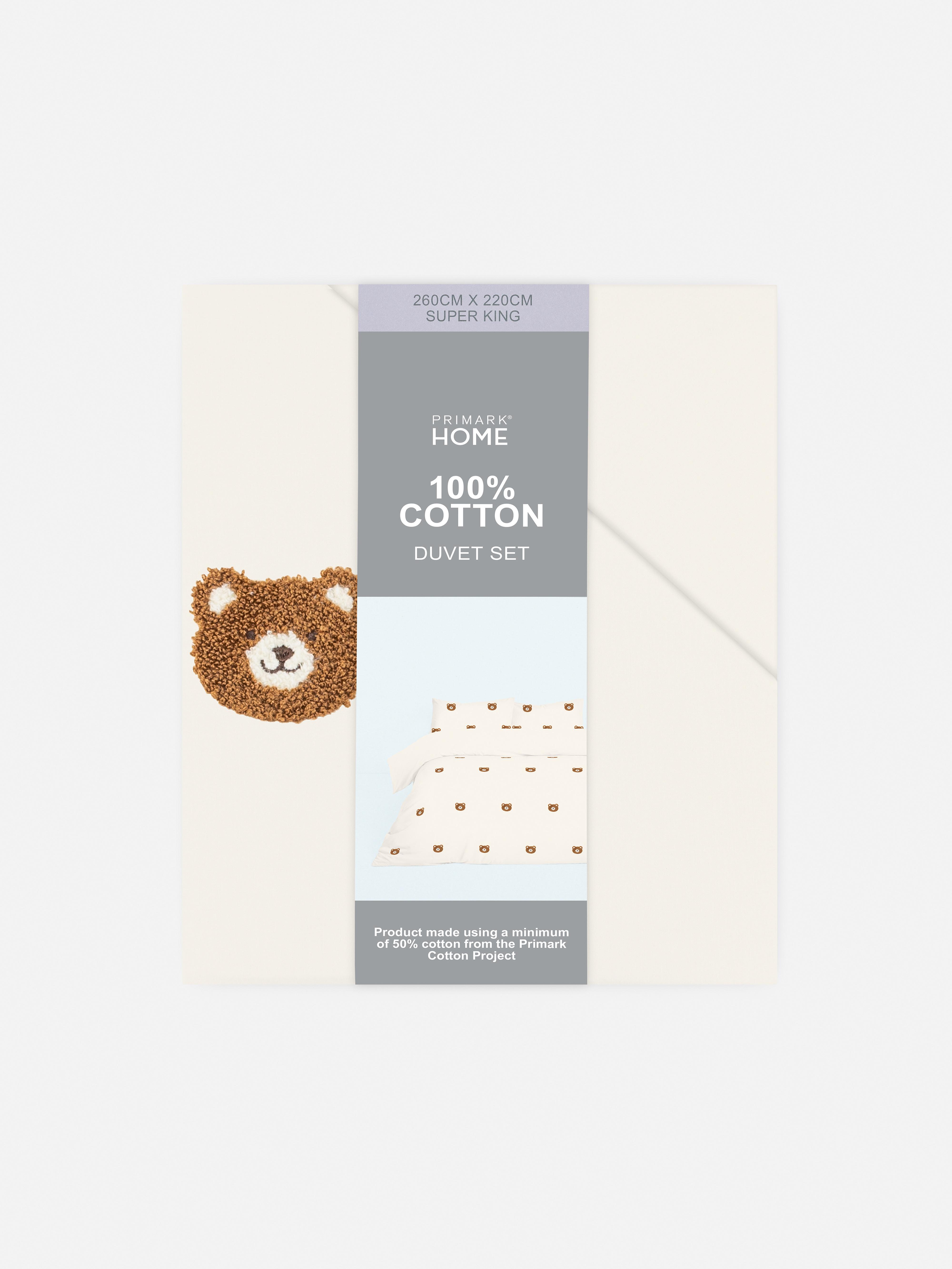 Tufted Teddybear Super King Duvet Cover Set