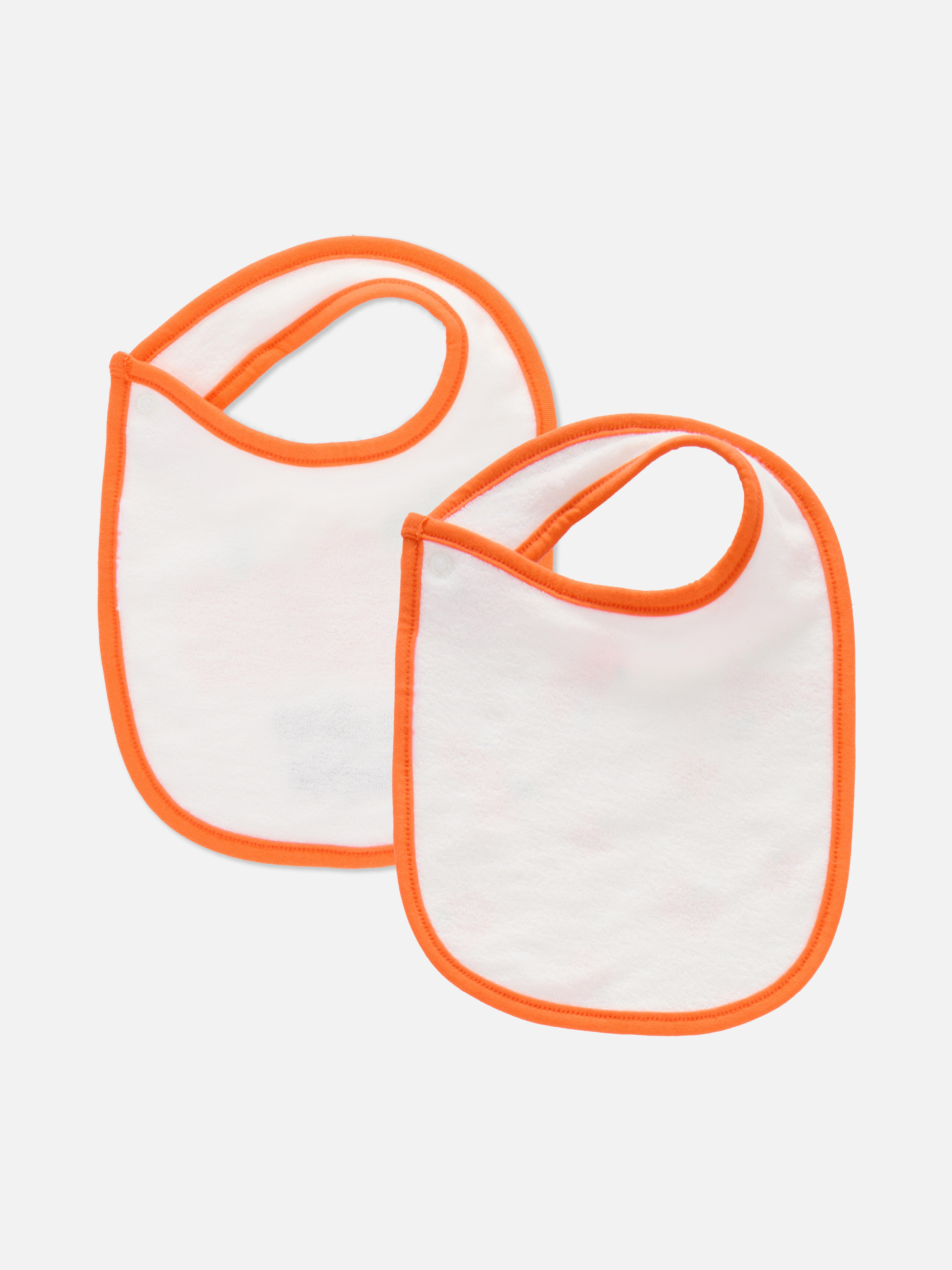 Lot de 3 bavoirs citrouille Halloween