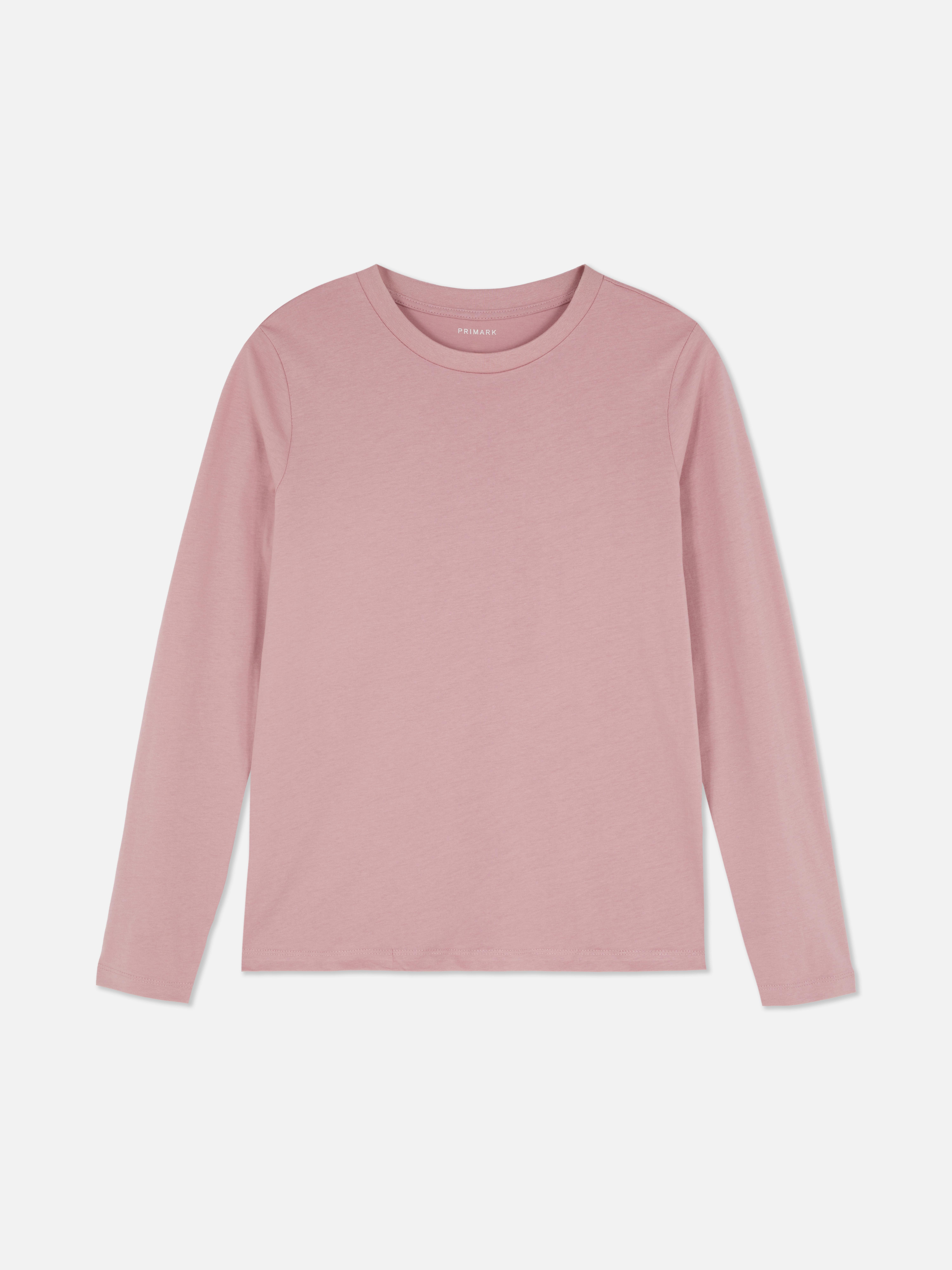 Basic katoenen T-shirt met ronde hals