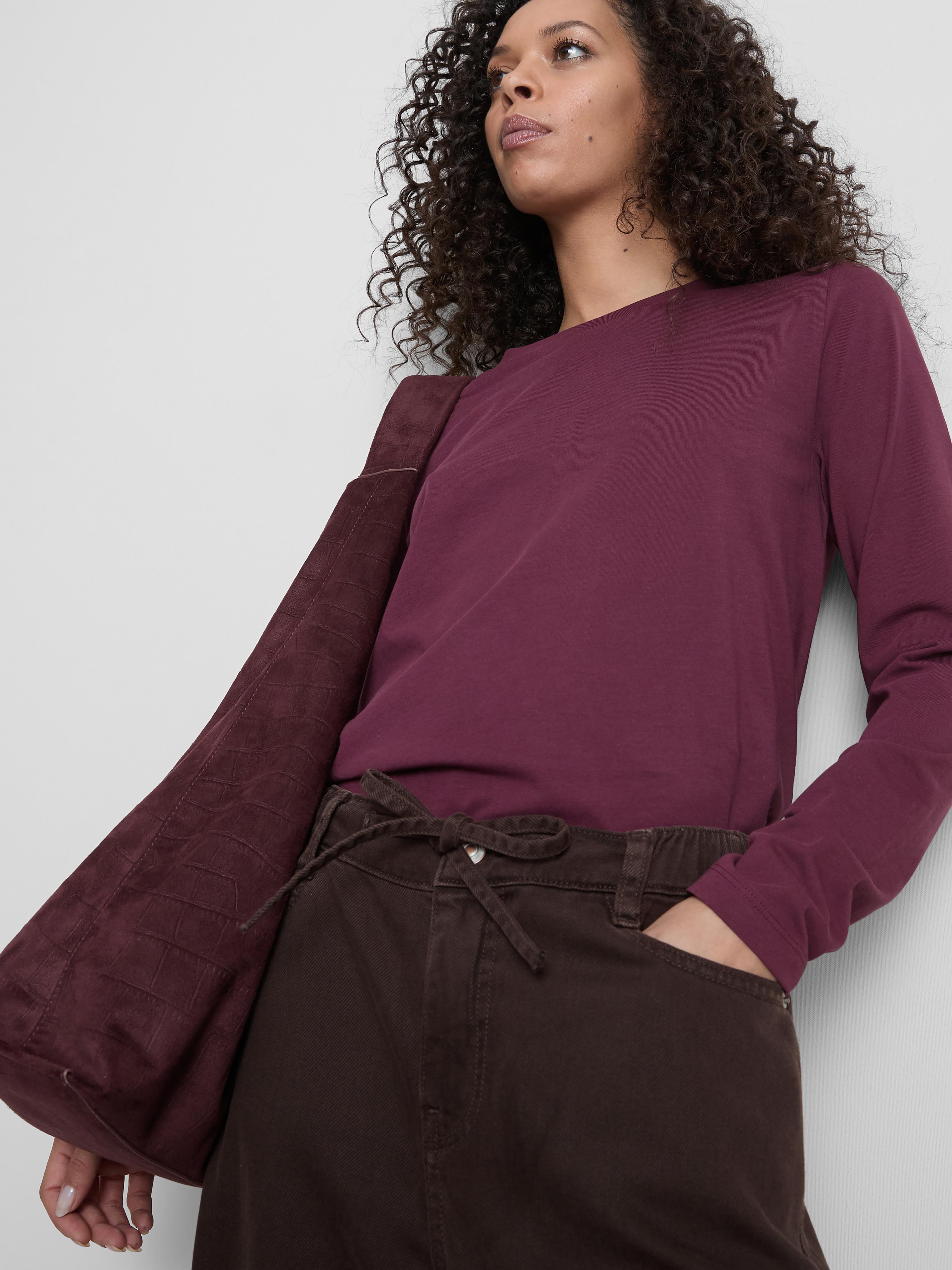 Maglietta girocollo in cotone basic