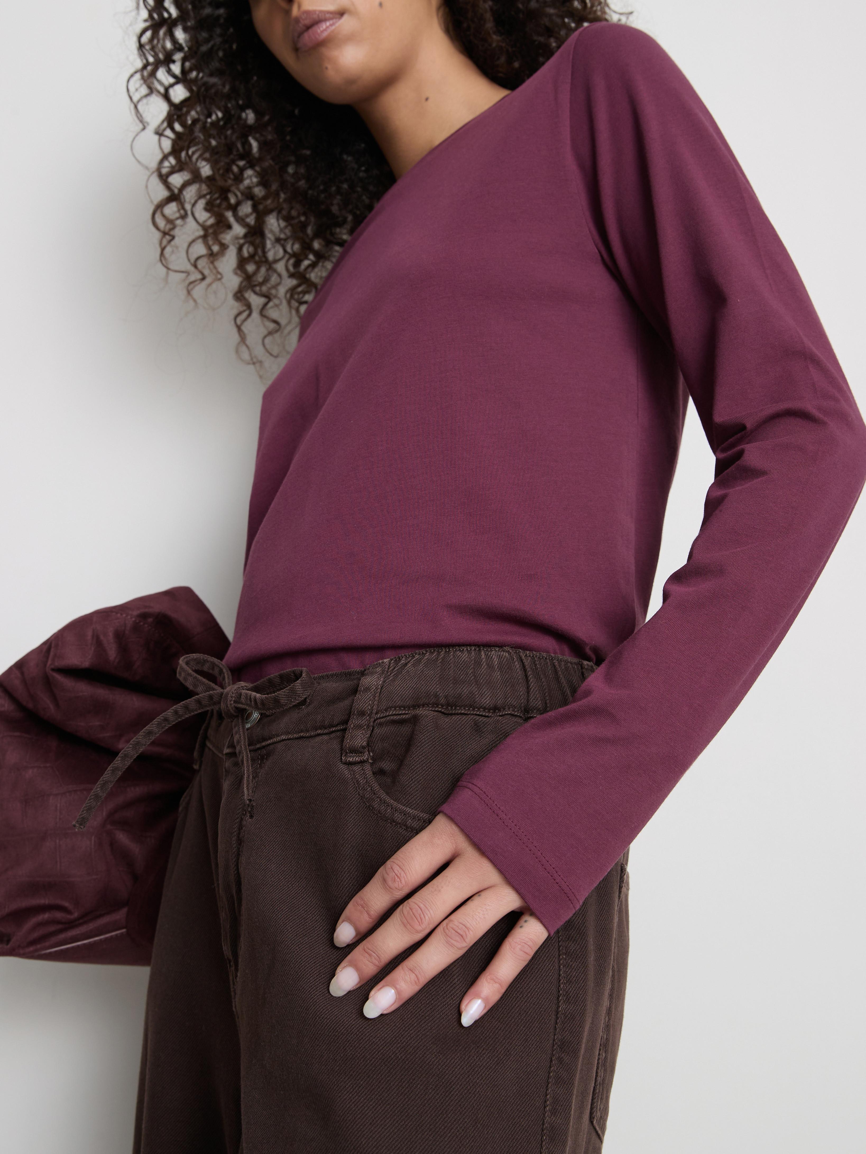 Maglietta girocollo in cotone basic