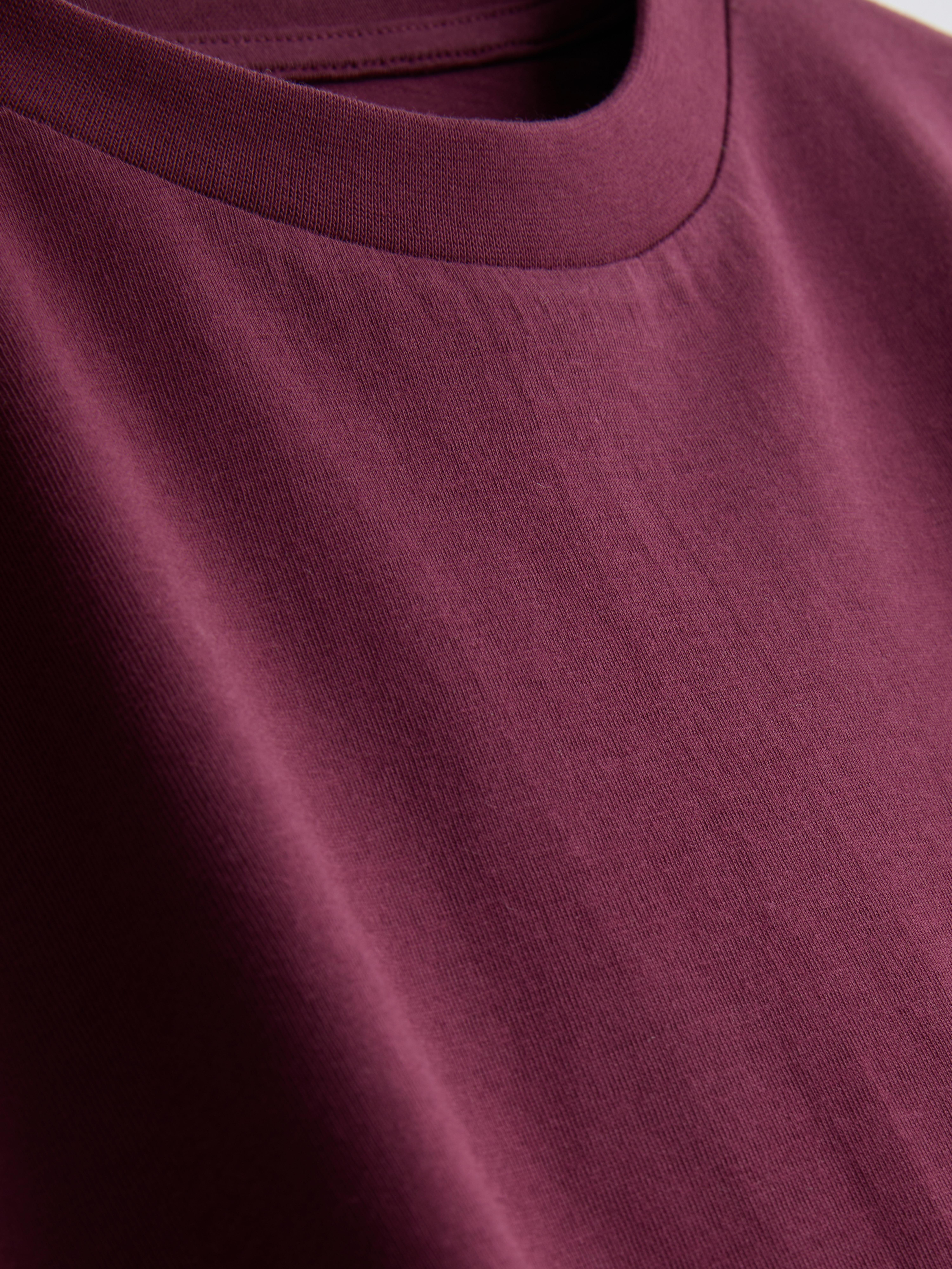 Maglietta girocollo in cotone basic