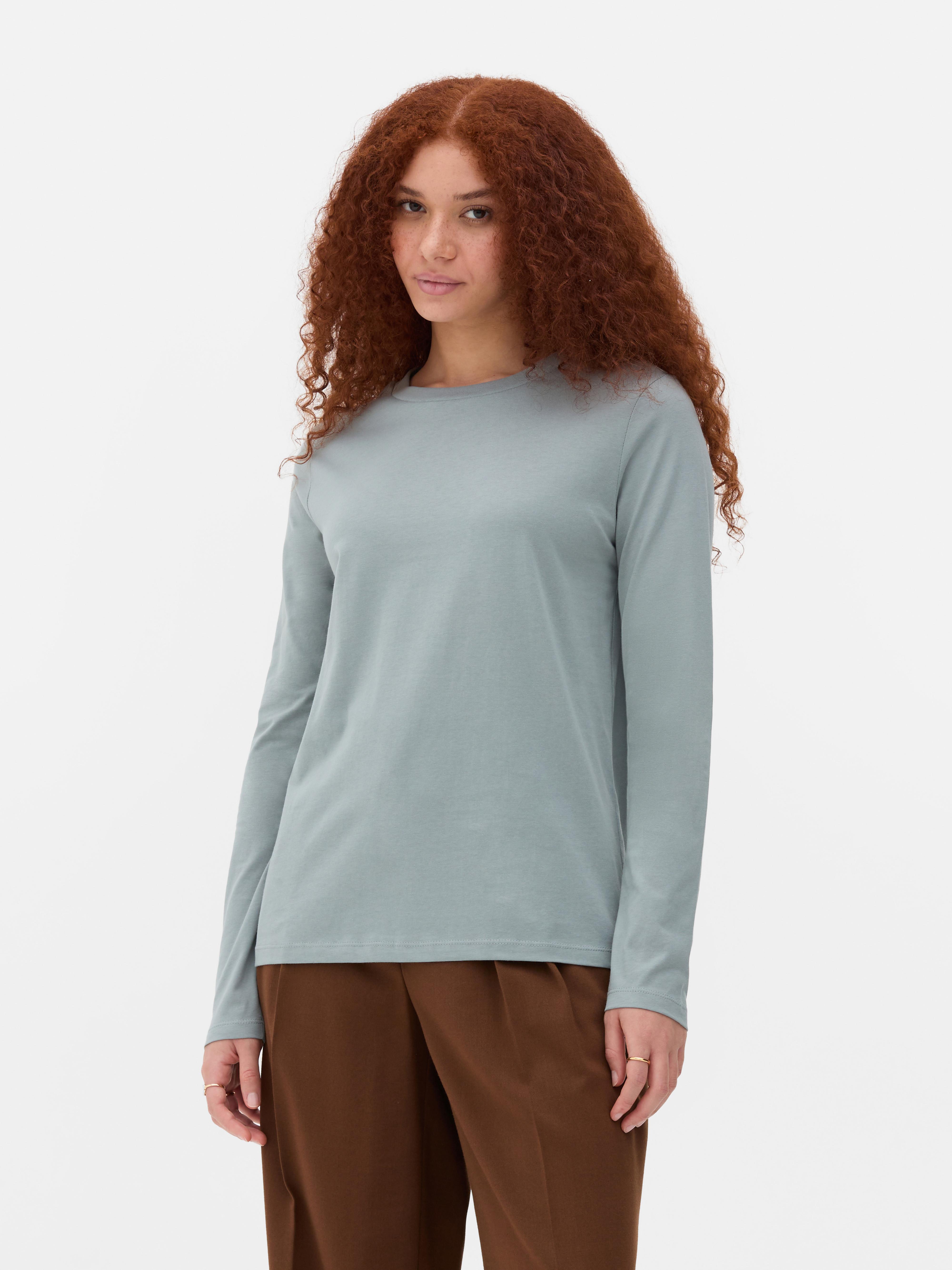 Maglietta girocollo in cotone basic