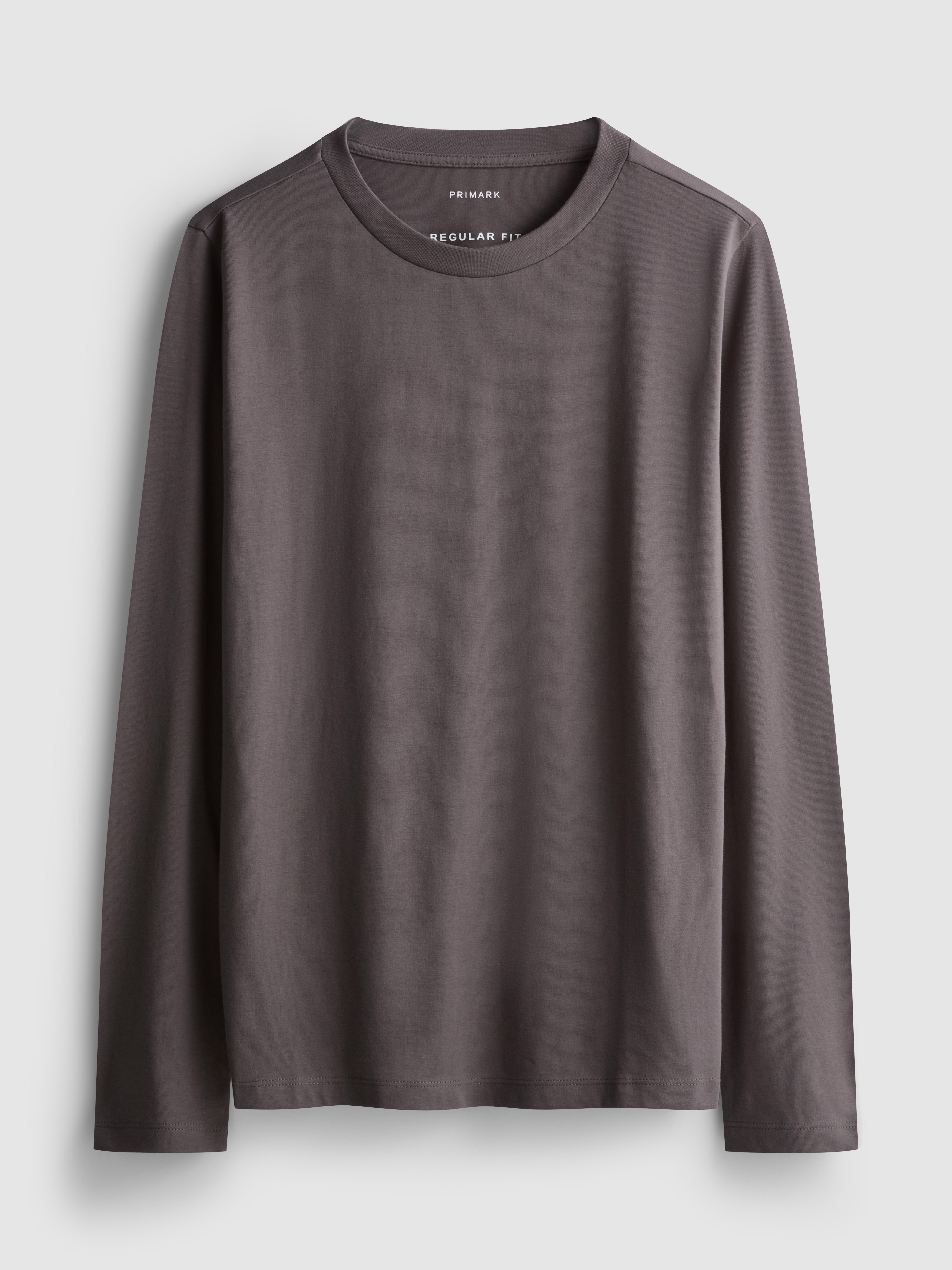 T-shirt droit en coton à motif - Bleu clair - Femme