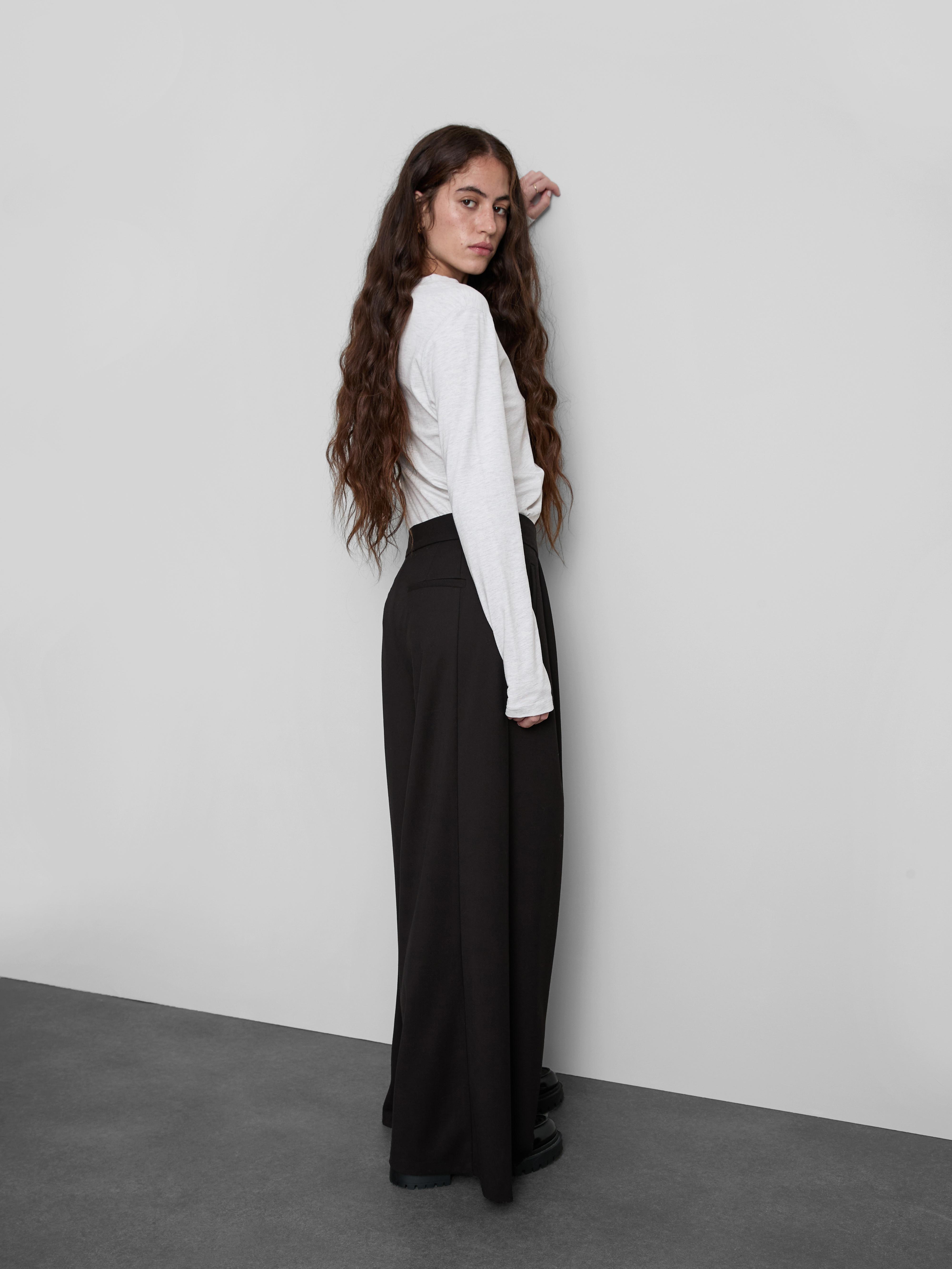 Basic katoenen T-shirt met ronde hals