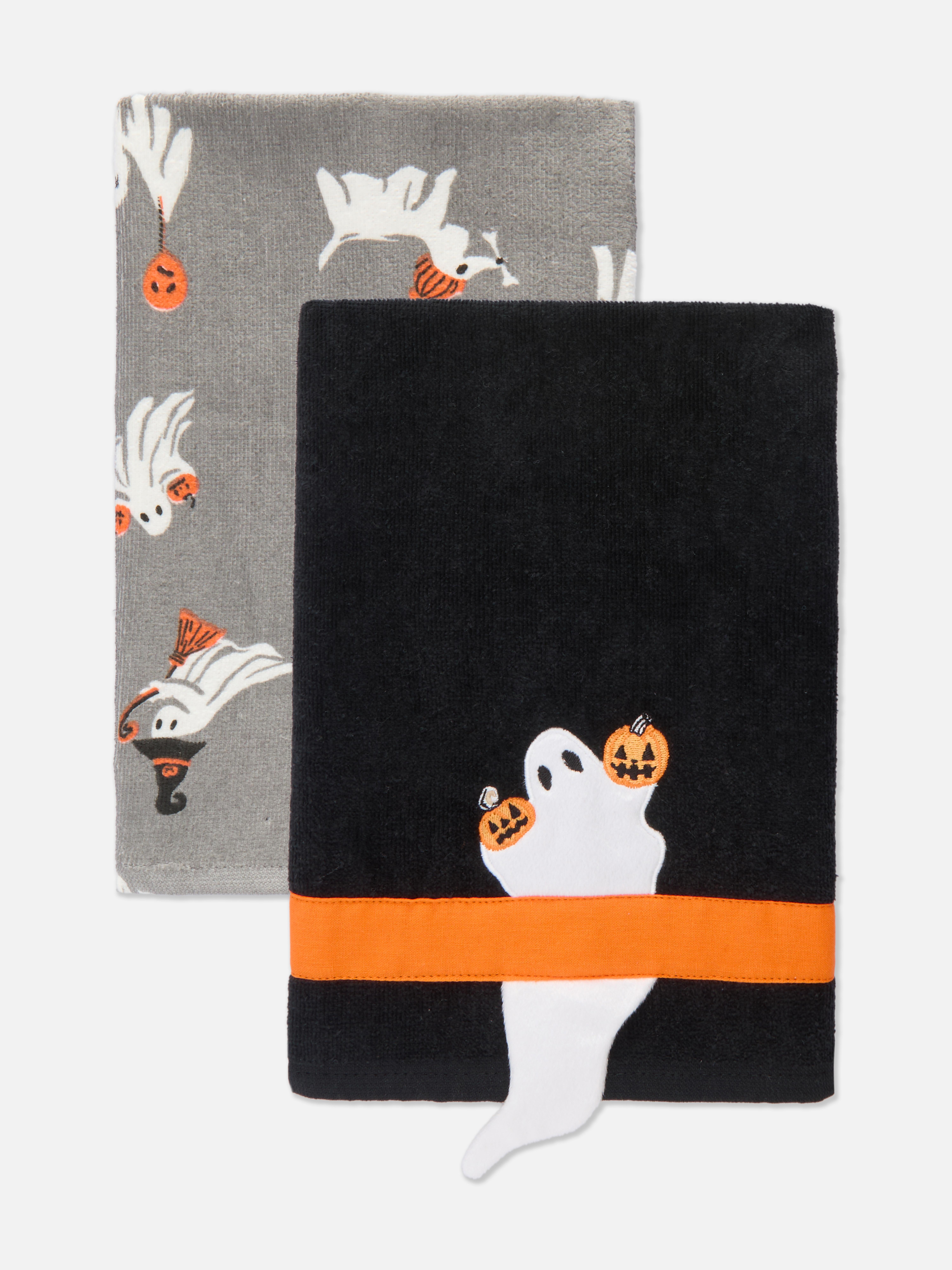 Pack de 2 trapos de cocina con temática de Halloween