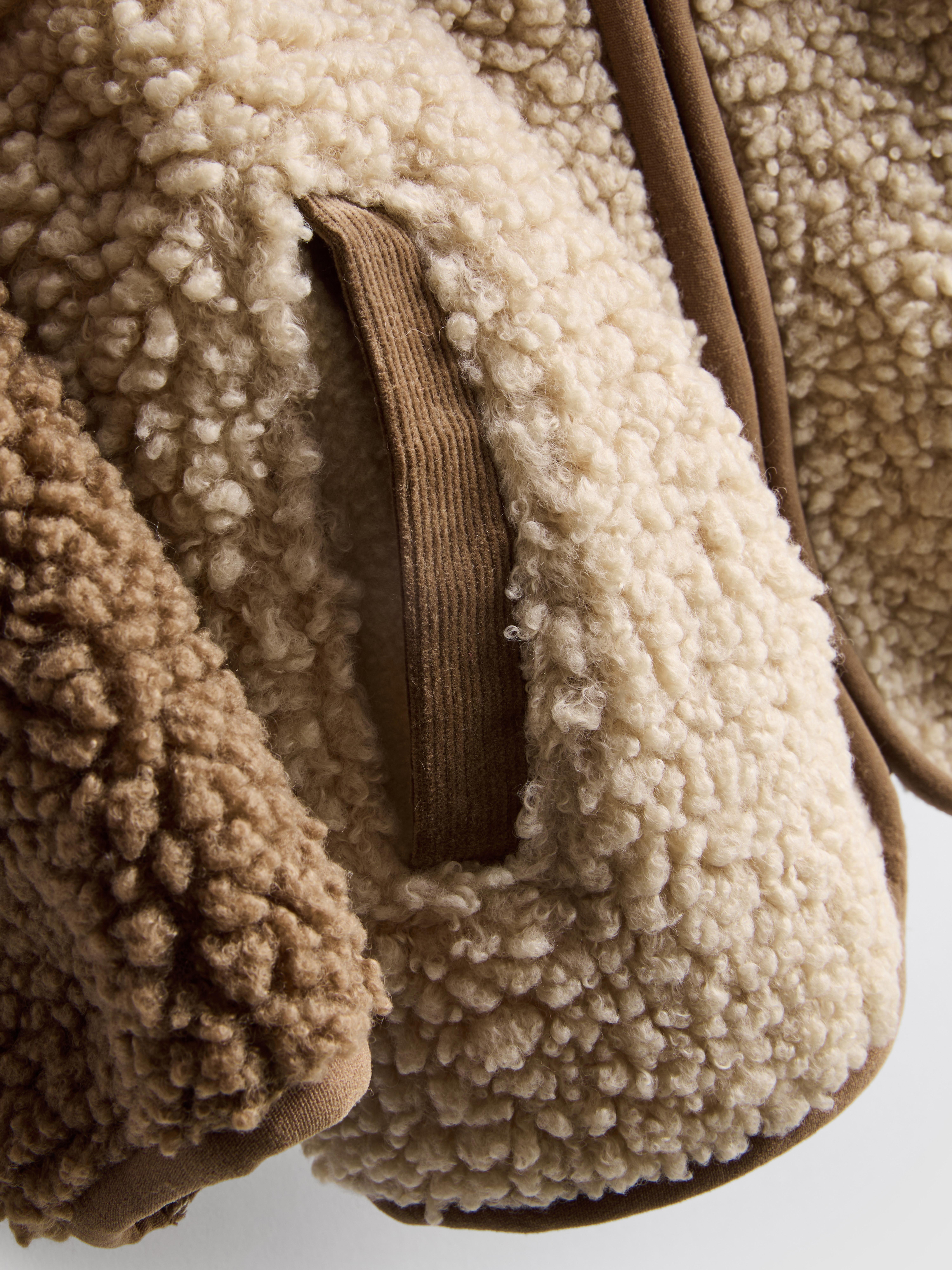 0-36mths | Borg Zip-Up Jacket