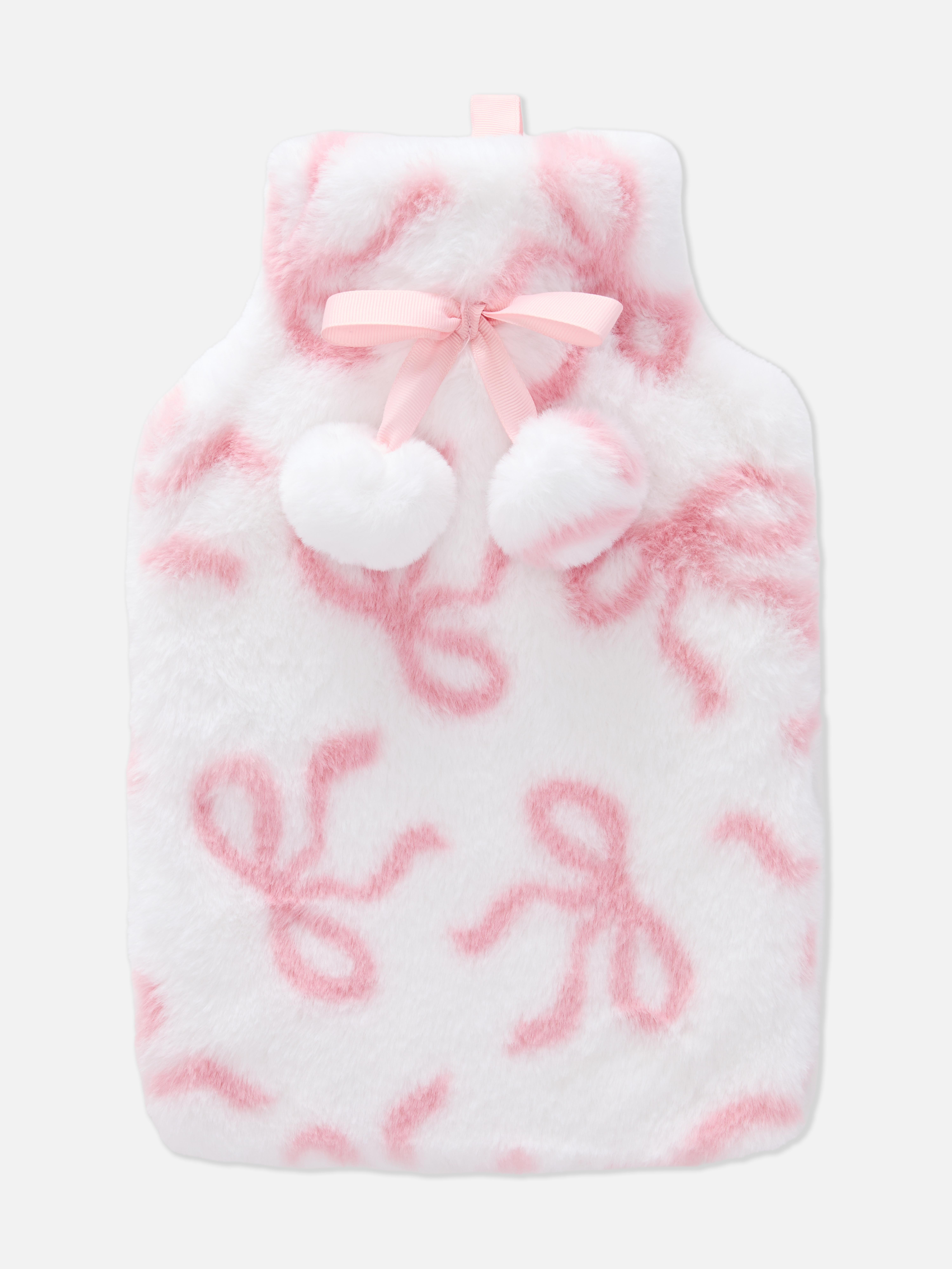 Bouillotte dans une housse à motifs