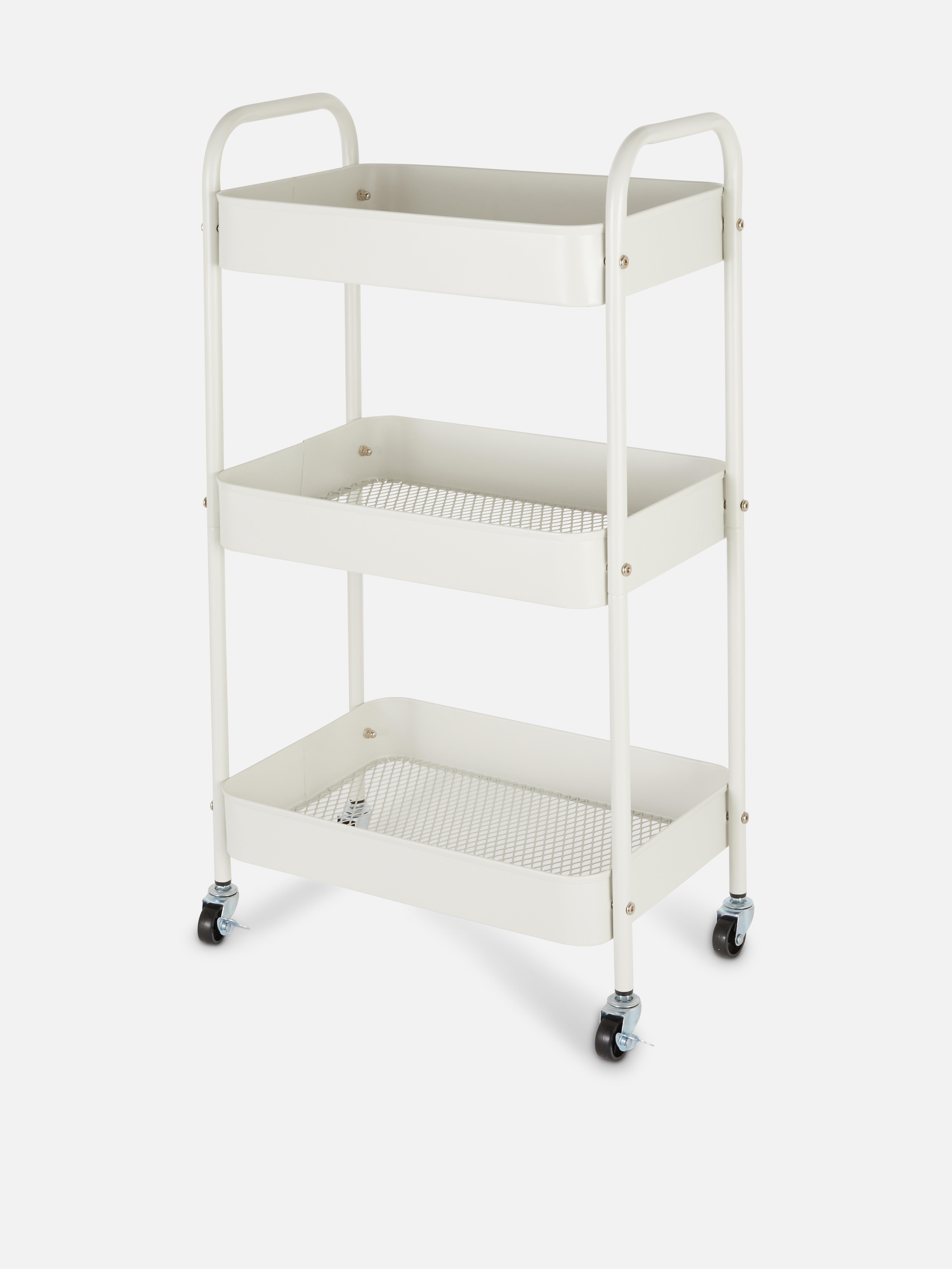 3-Tier Storage Trolley On Wheels