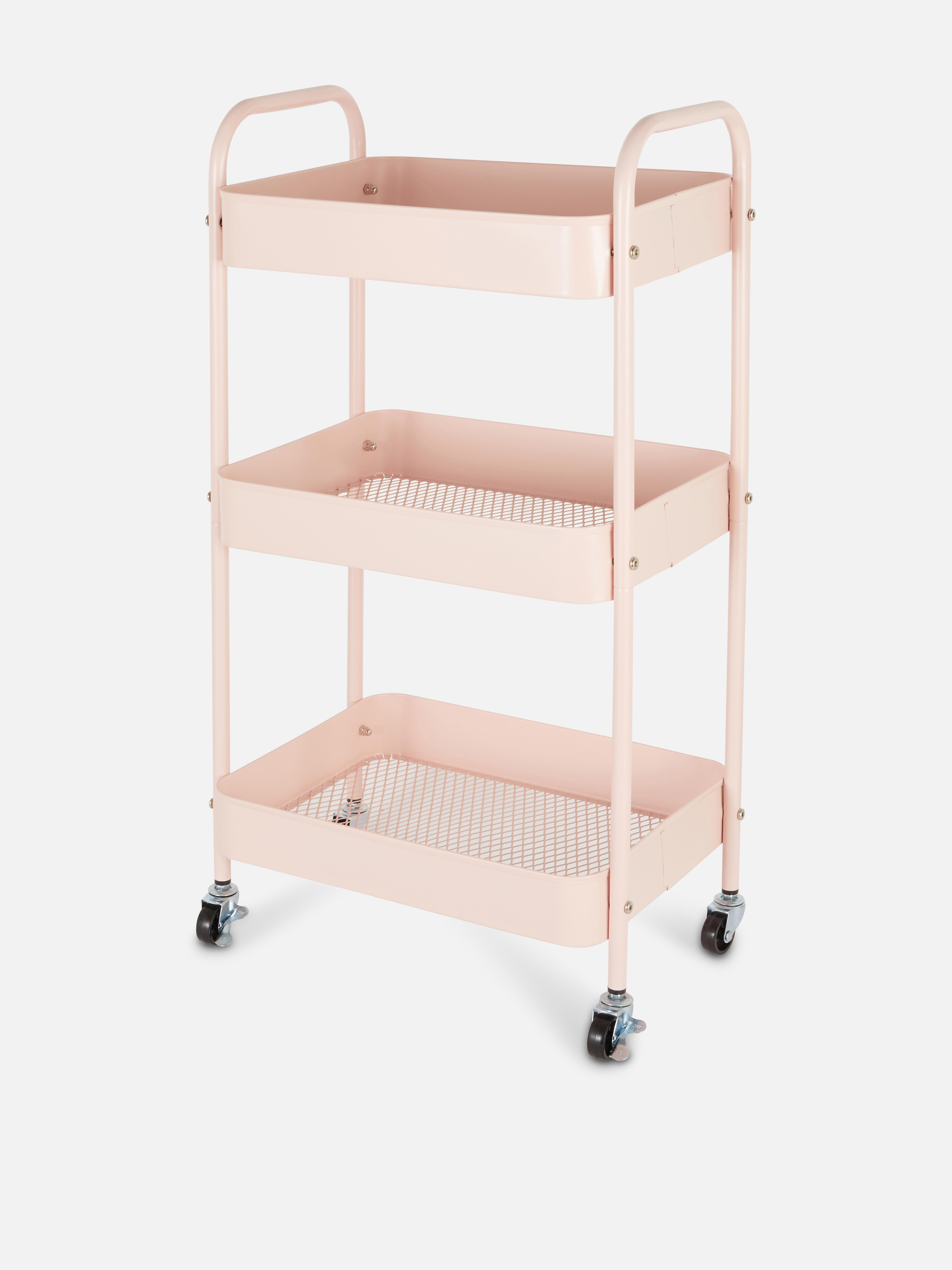 3-Tier Storage Trolley On Wheels
