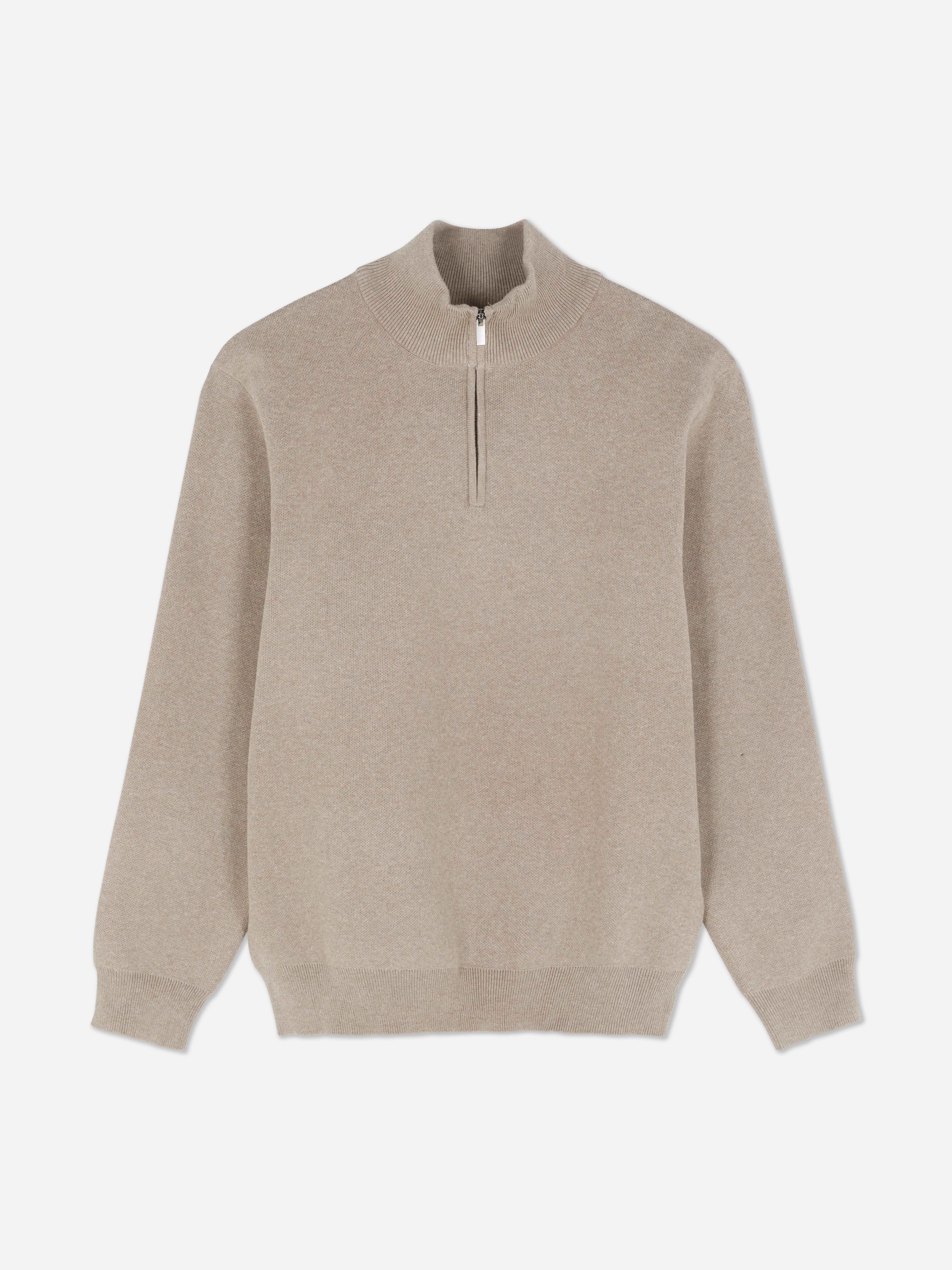 Pull à col cheminée zippé