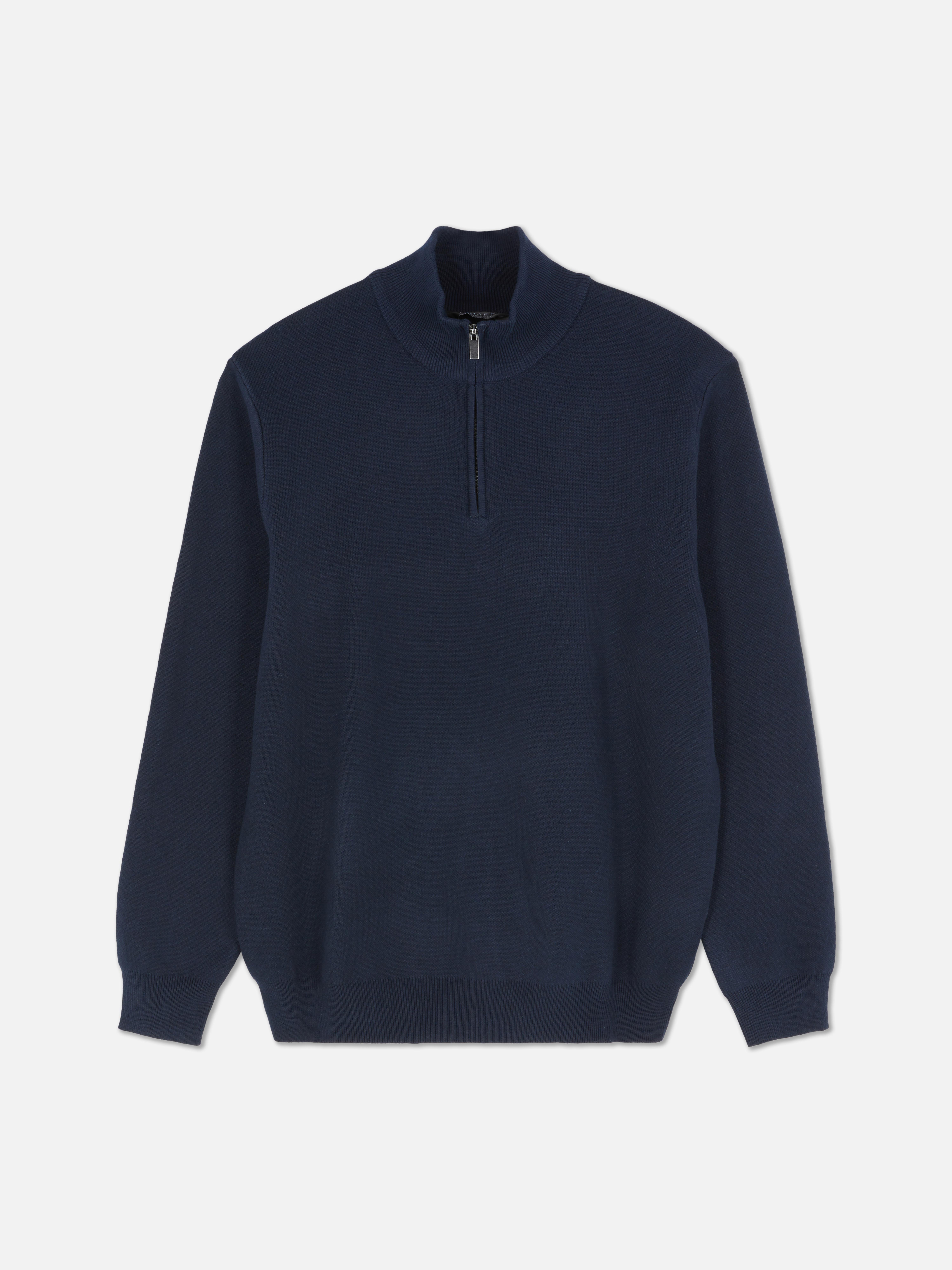 Pull à col cheminée zippé