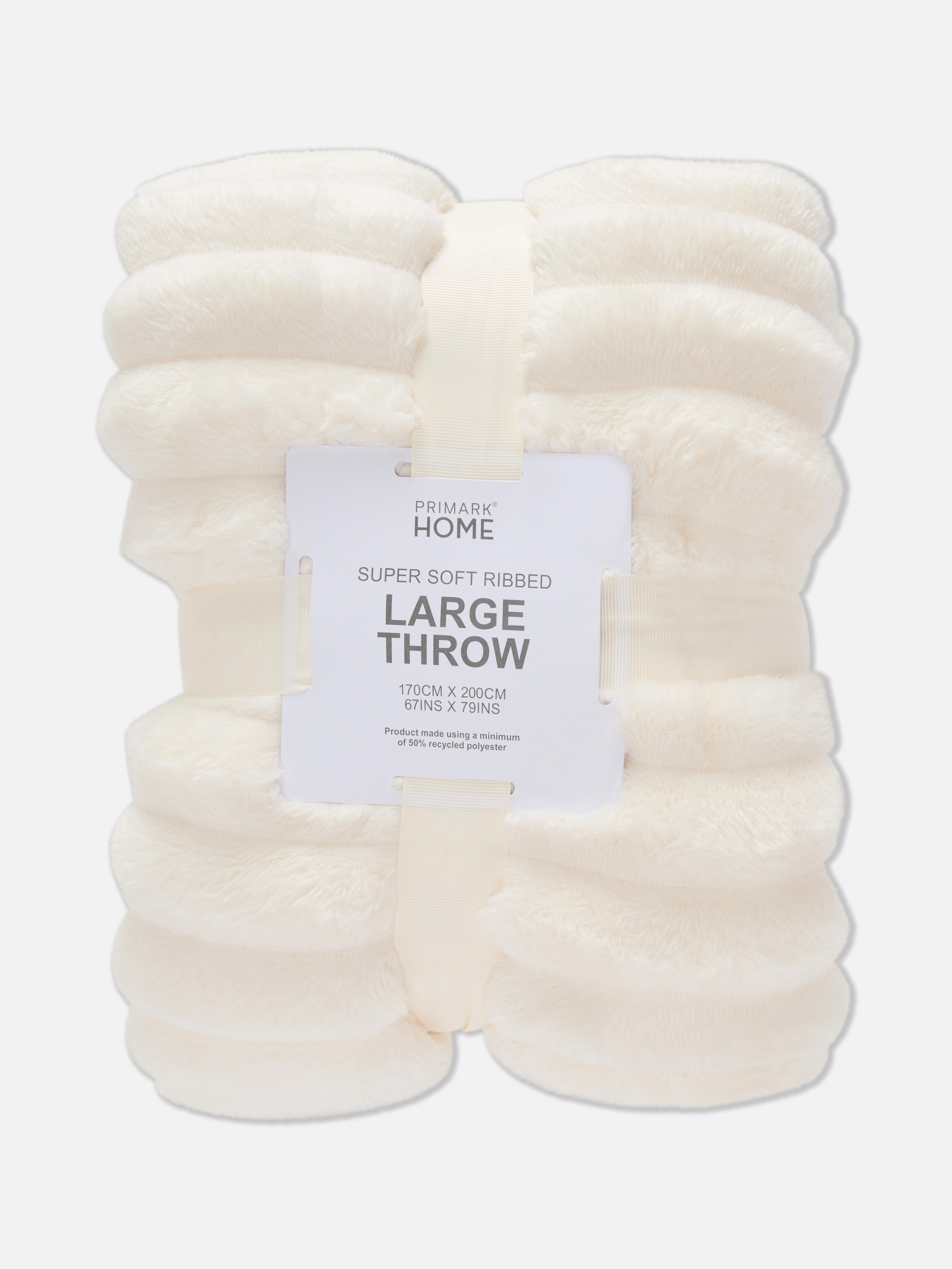 Larger Ribbed Throw