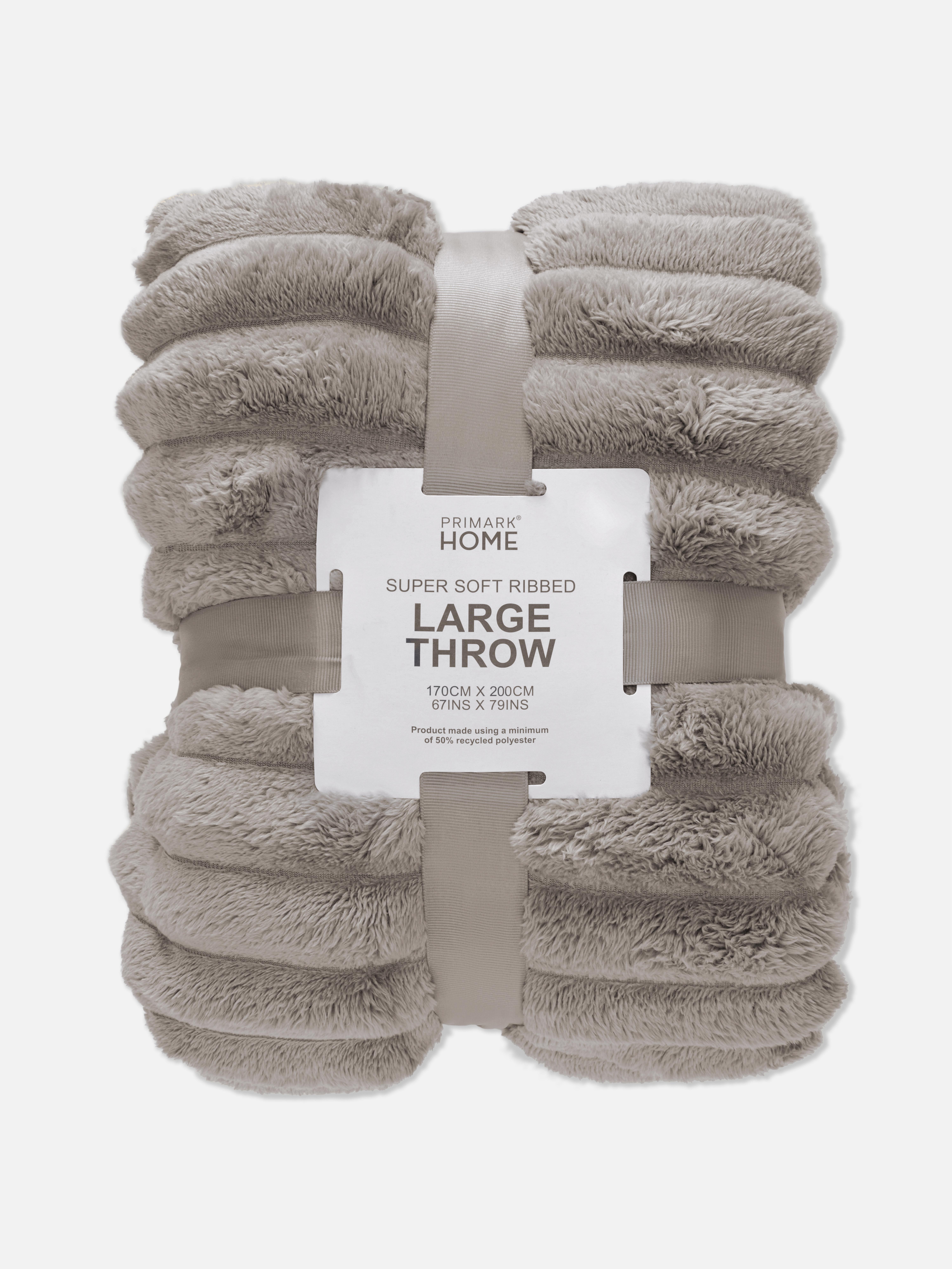 Larger Ribbed Throw