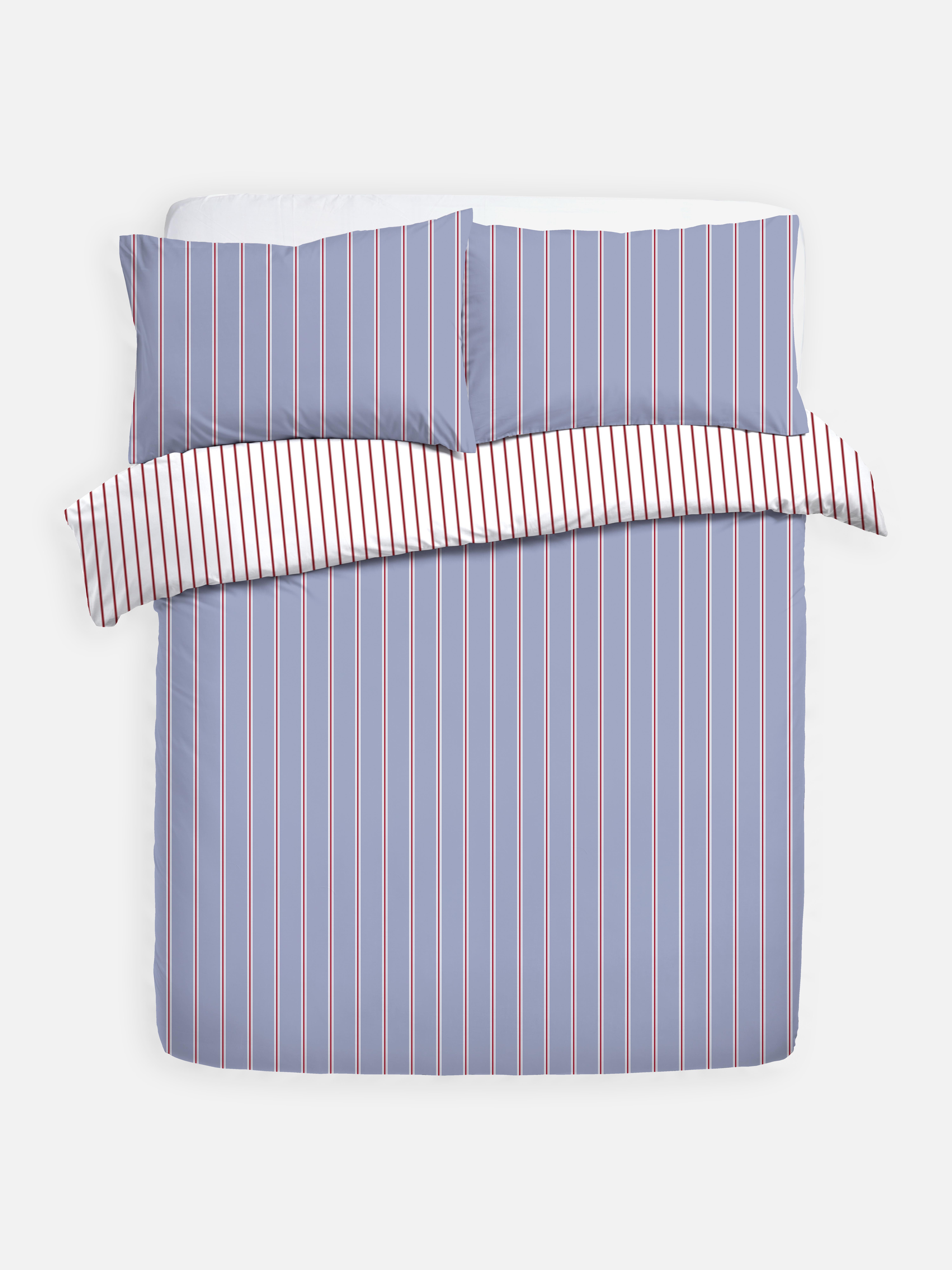 Collegiate Stripe Super King Duvet Cover Set