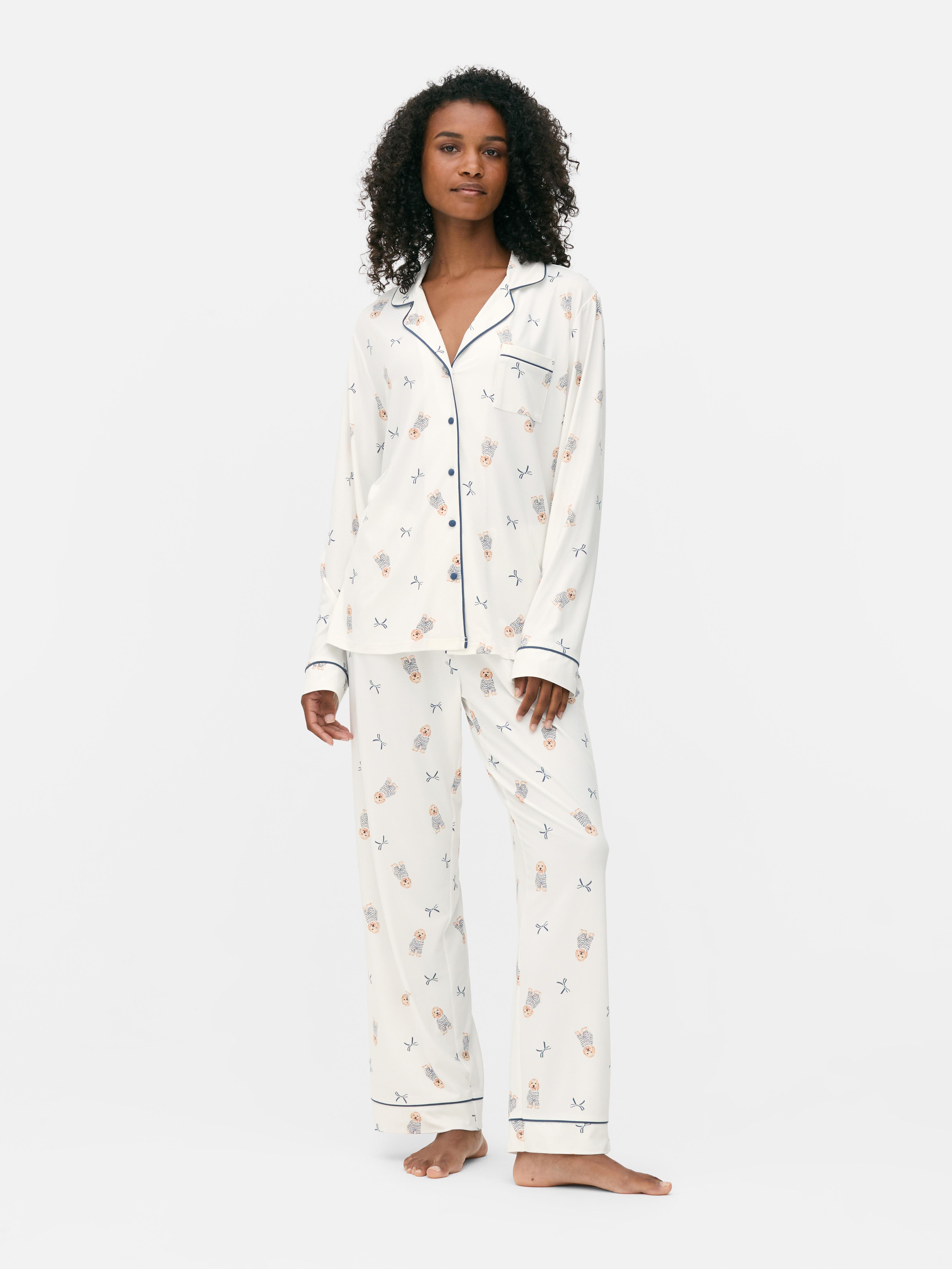 Pyjama boyfriend imprimé confortable
