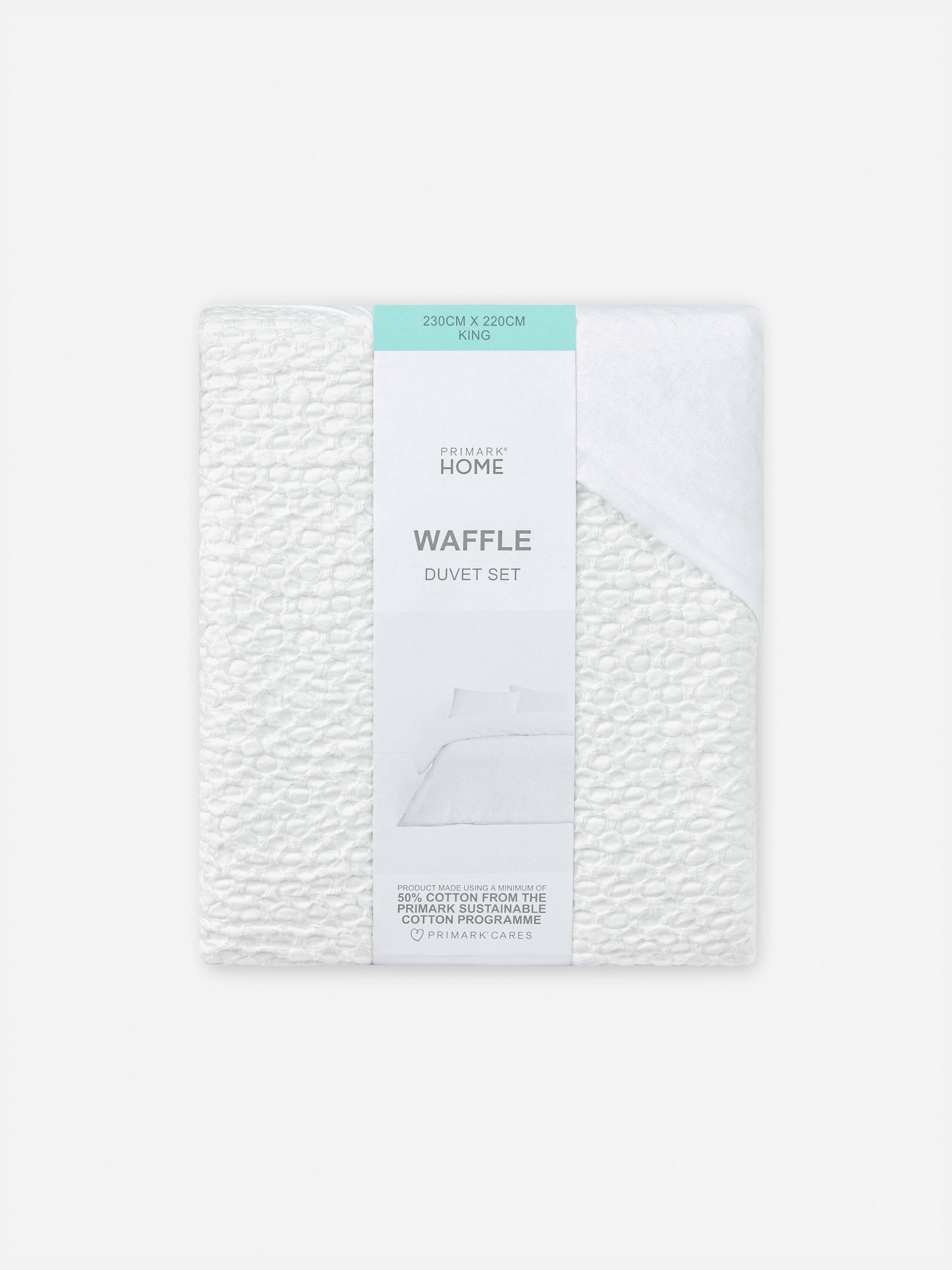 Conjunto capa edredão tamanho Kingt extura waffle