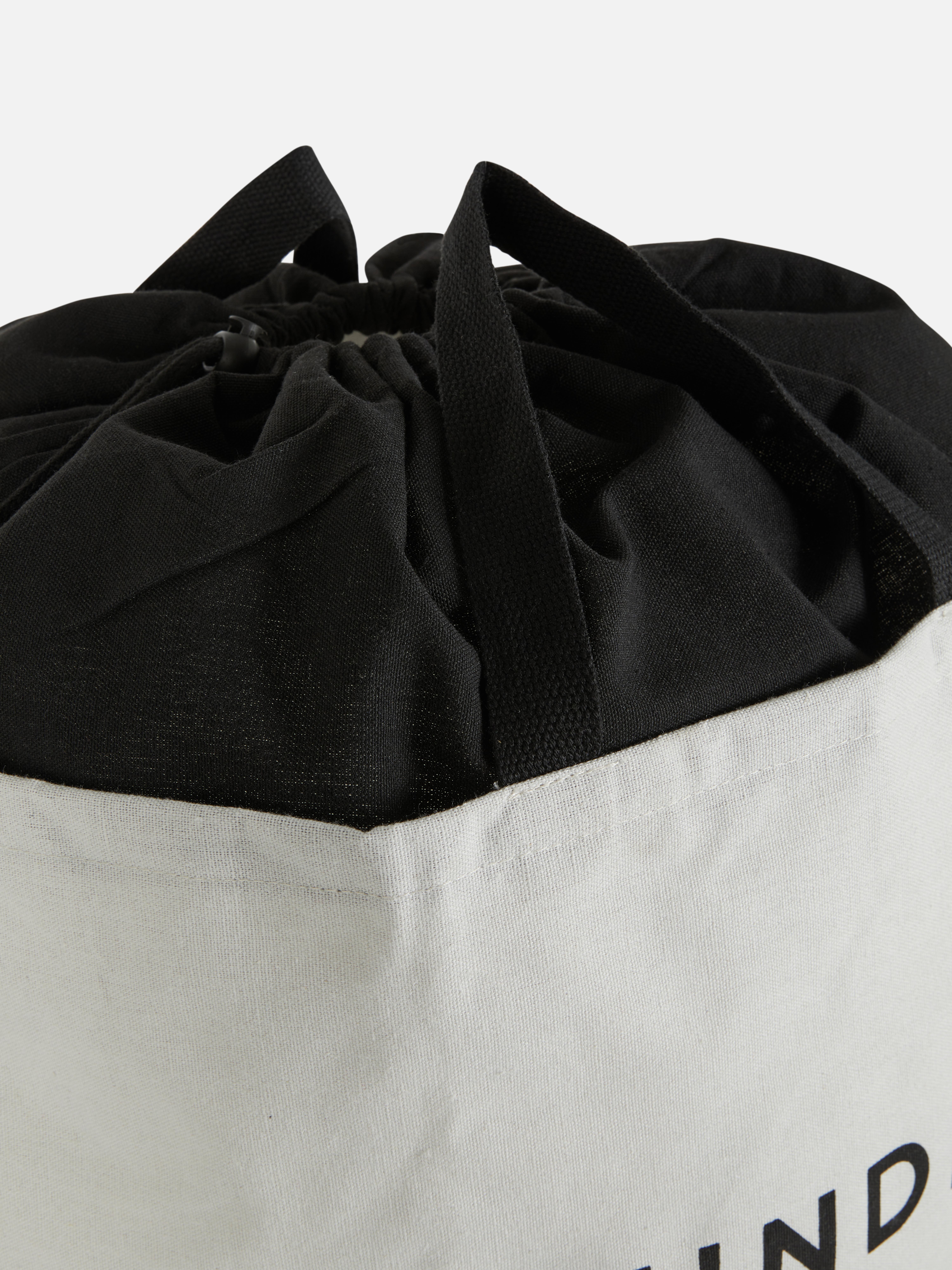 Sac à linge sale bicolore