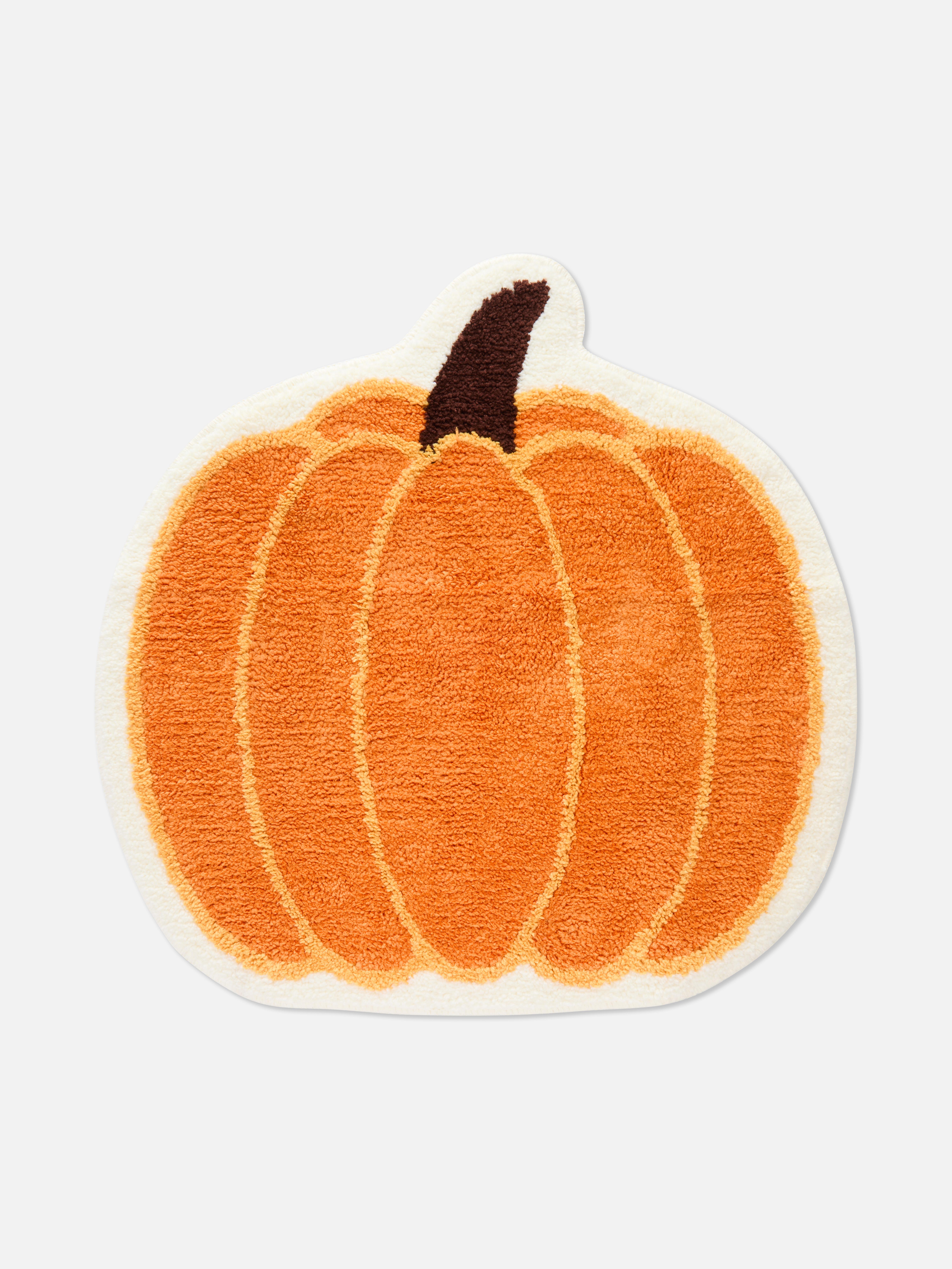 Alfombrilla de baño en forma de calabaza
