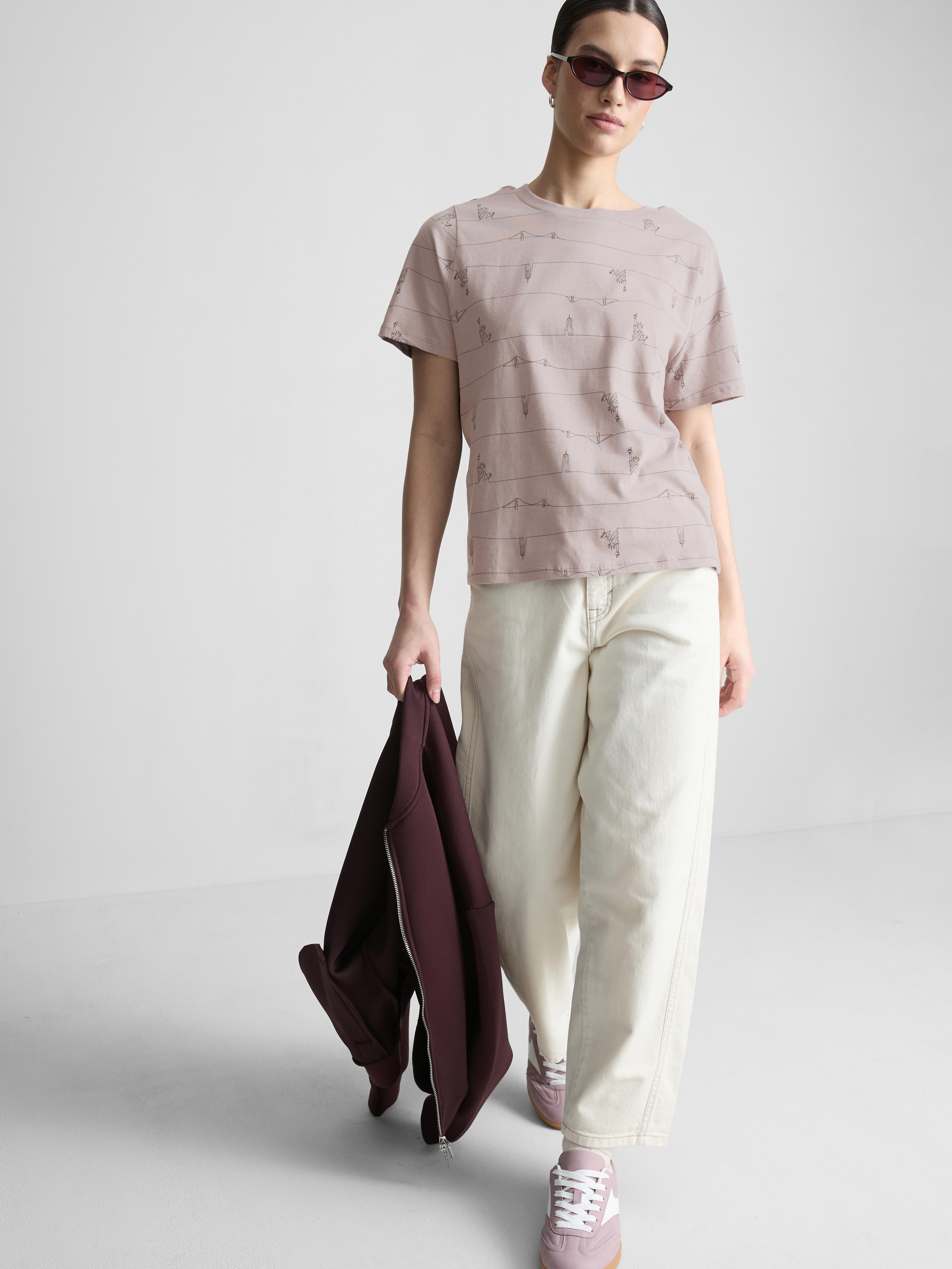 Cotton All Over Print Tee