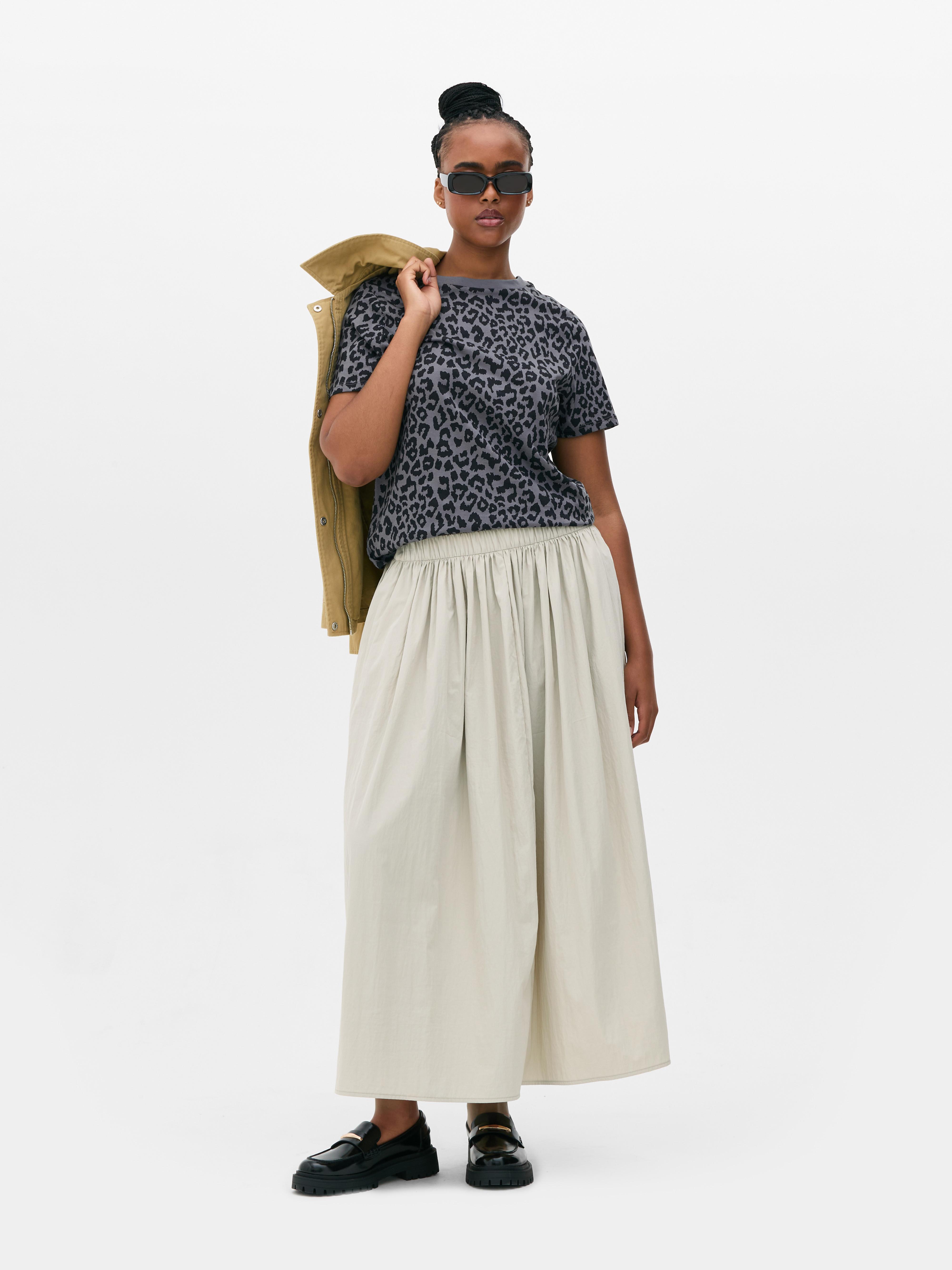 Katoenen T-shirt met all-over print