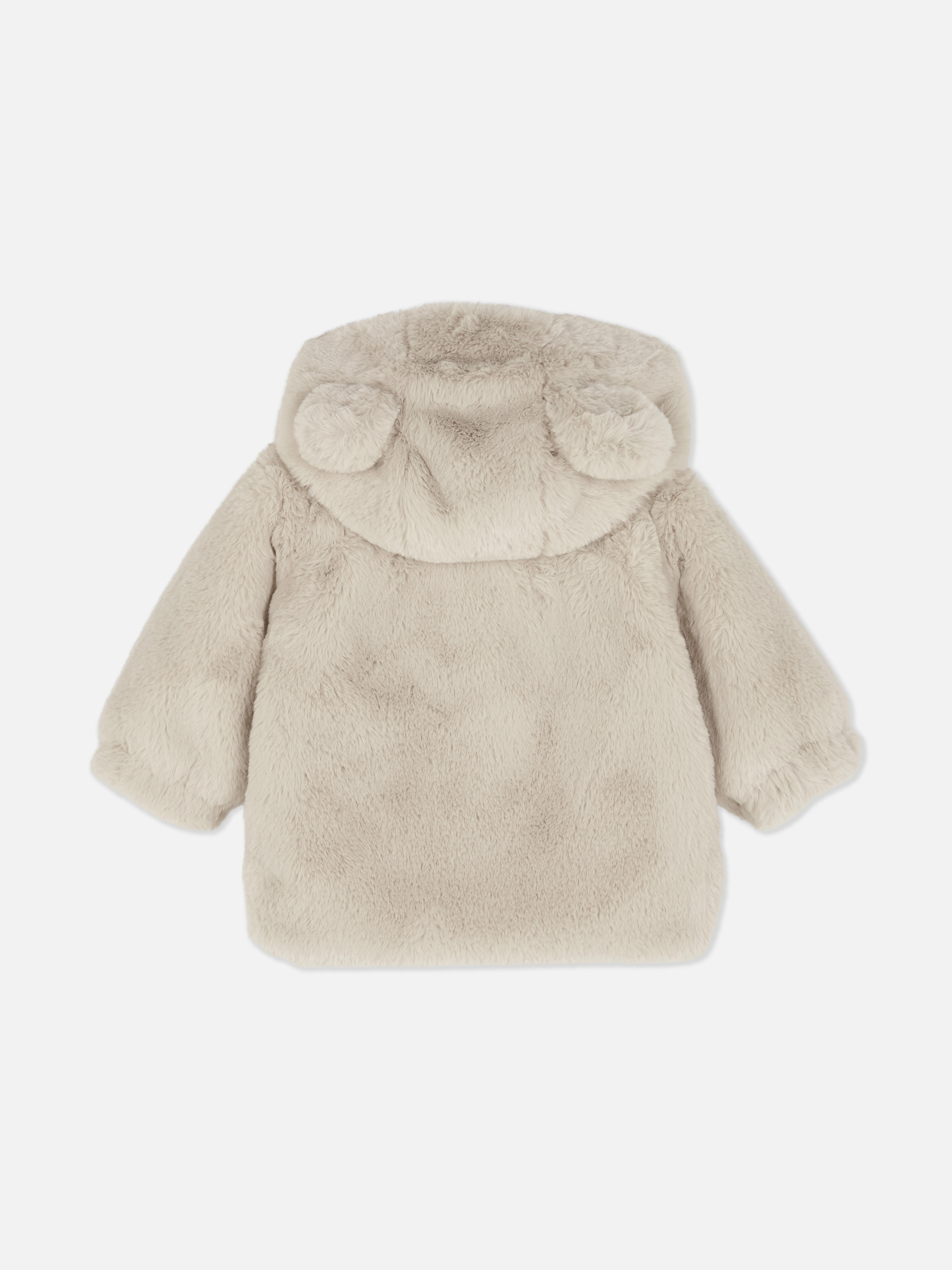 0-36mths | Faux Fur Bear Jacket