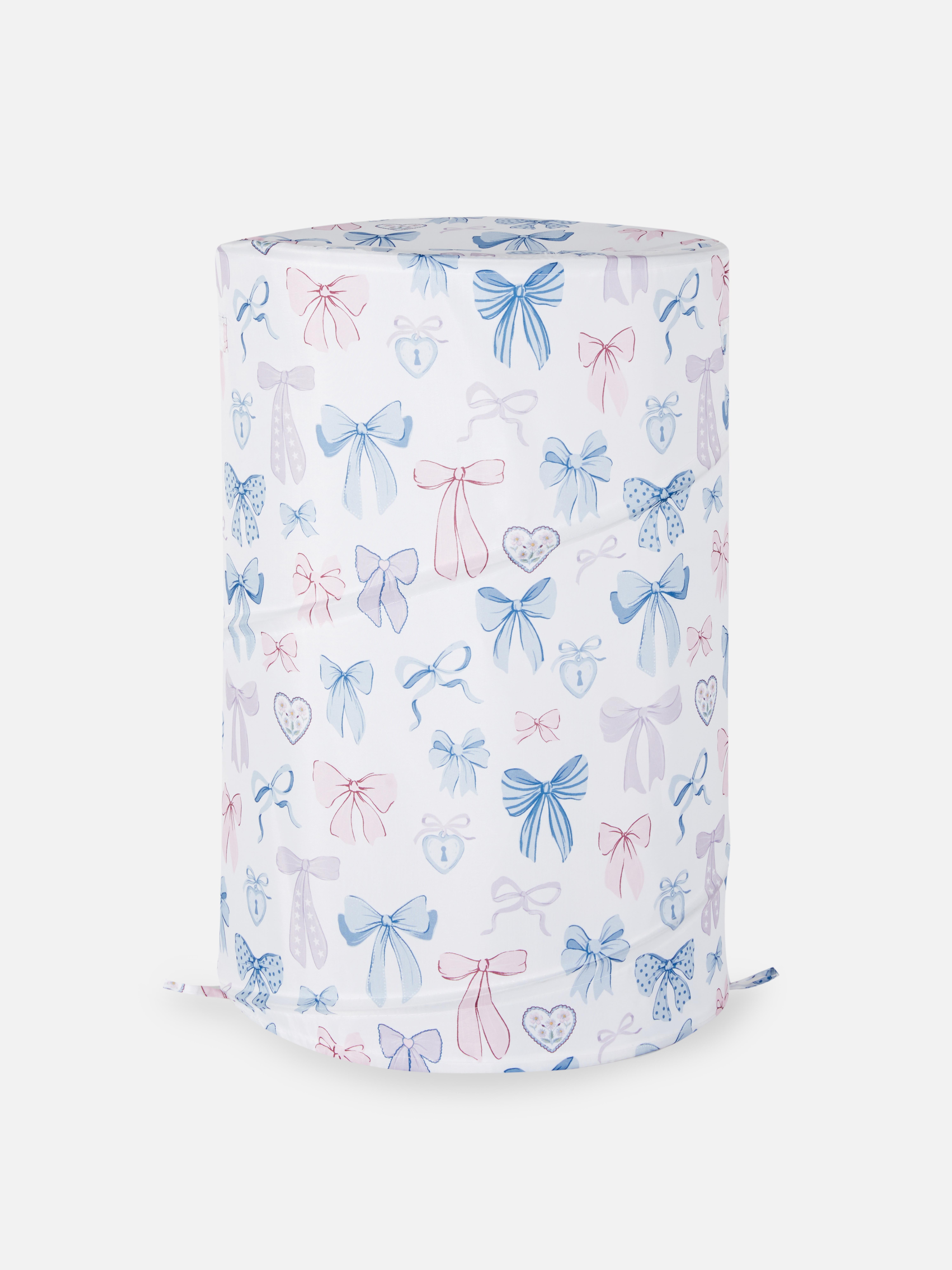Cesta para la colada plegable estampada