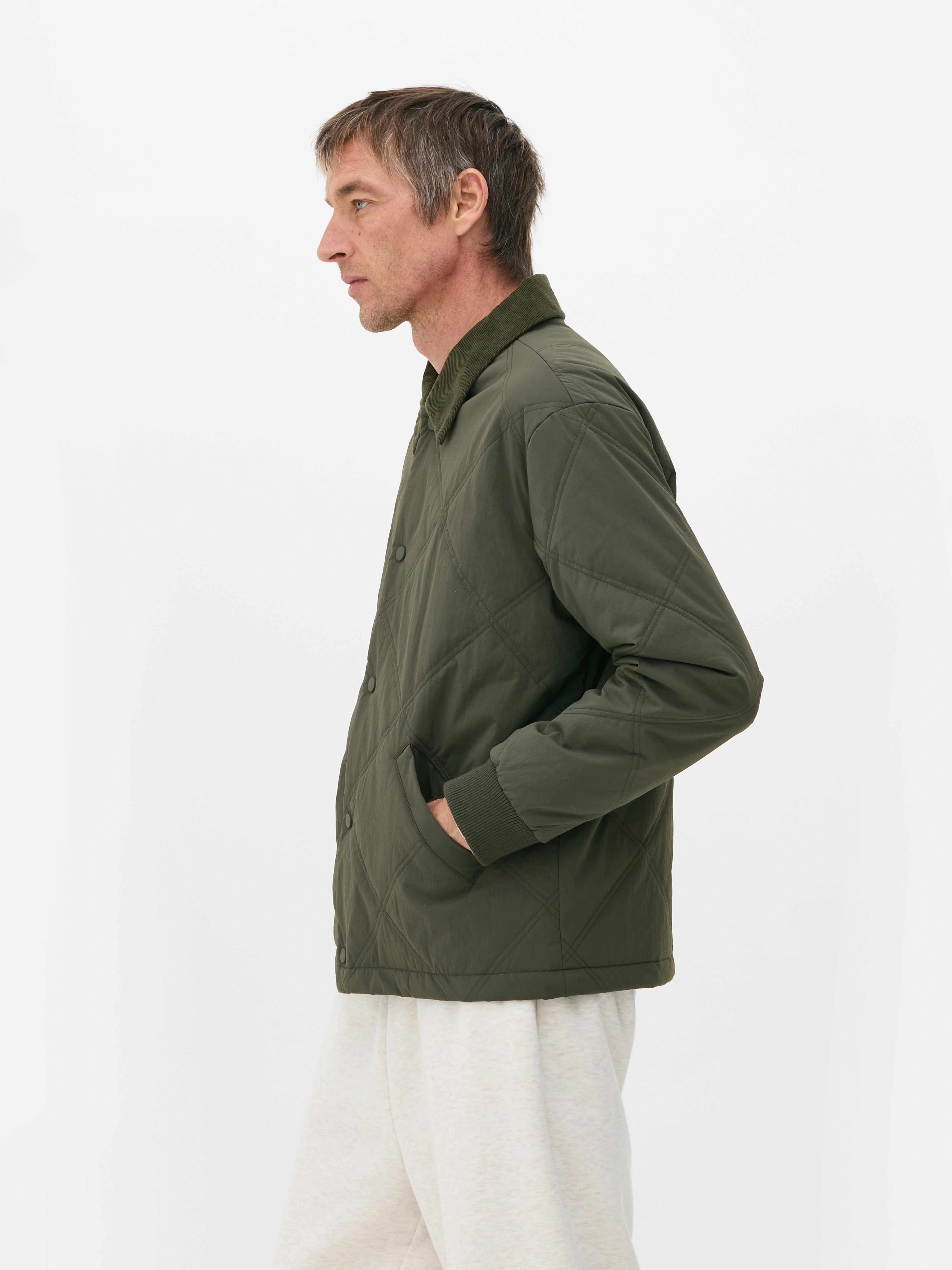 Pufferjacke mit Rautensteppung