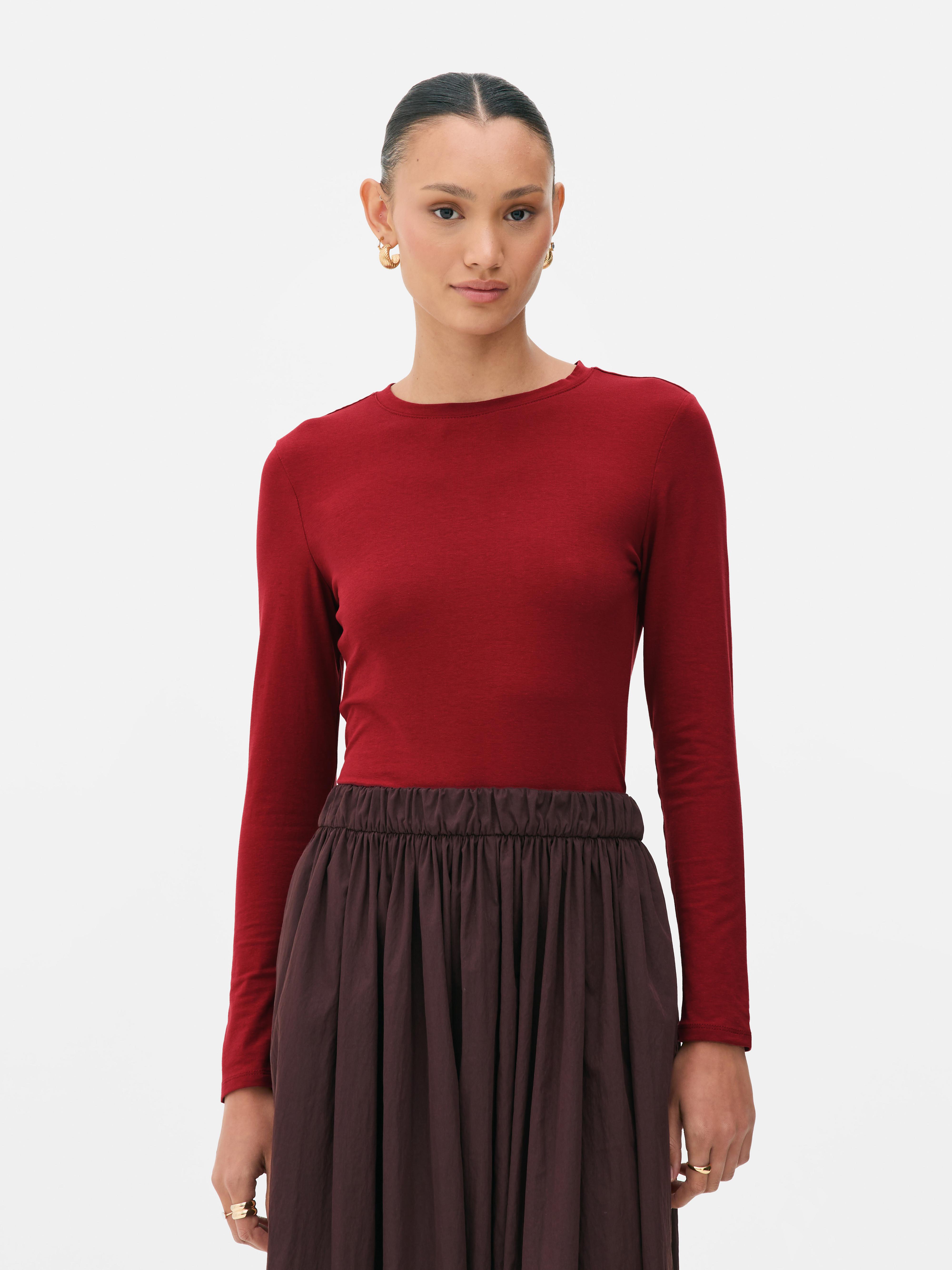 Stretch Crew Neck Top
