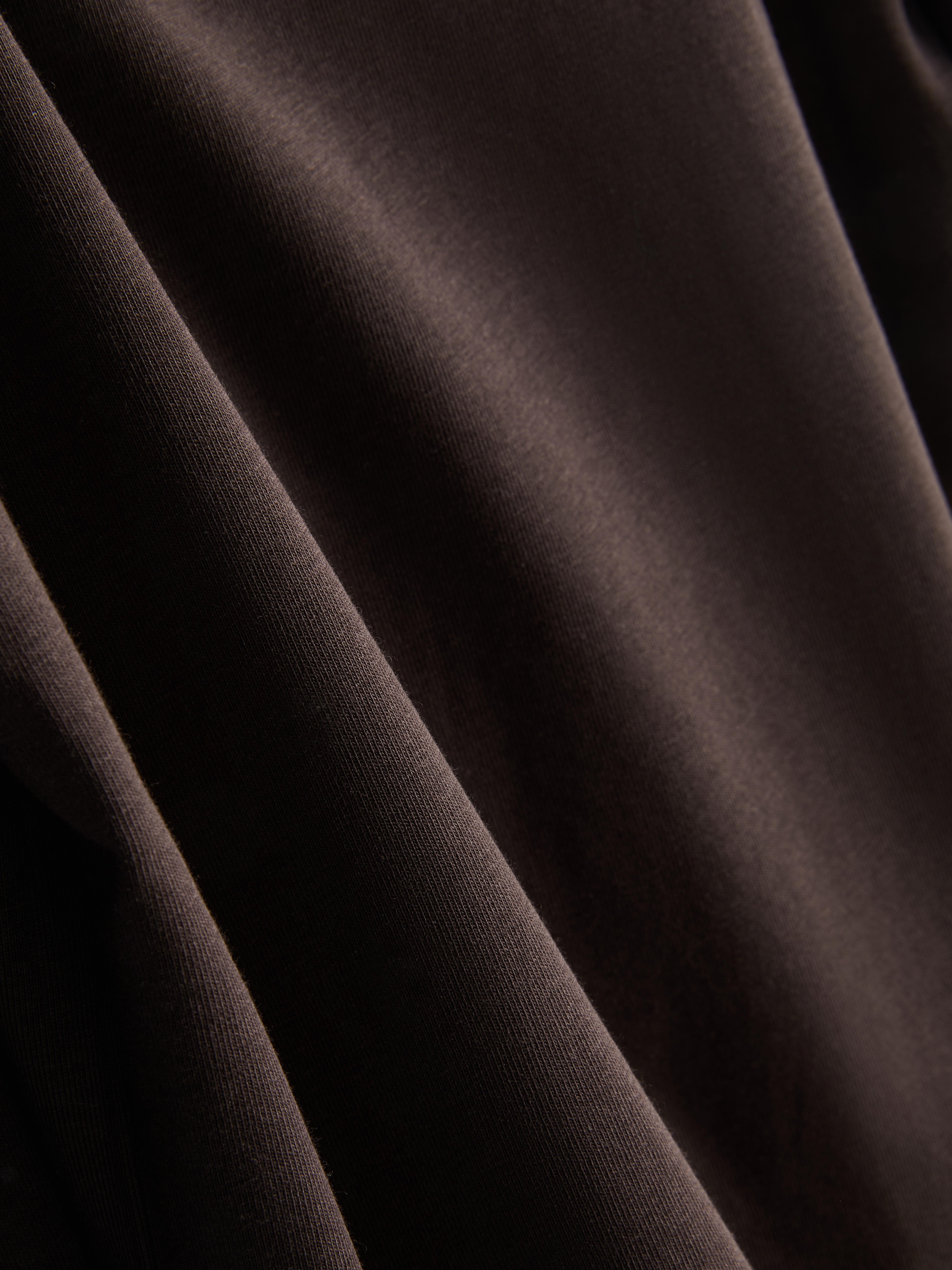 Women's Chocolate Stretch Crew Neck Top