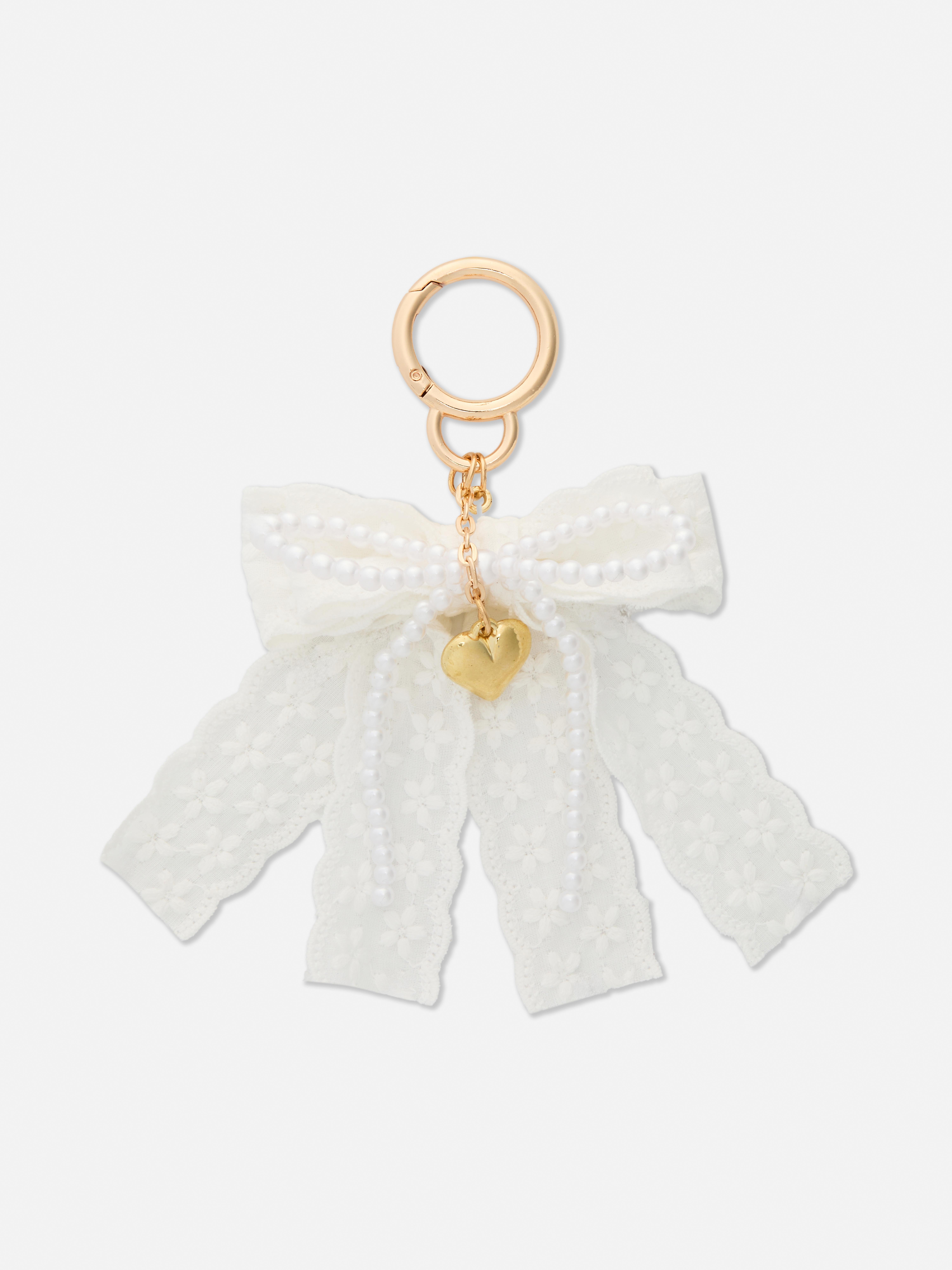 White Lace Clip On Charm