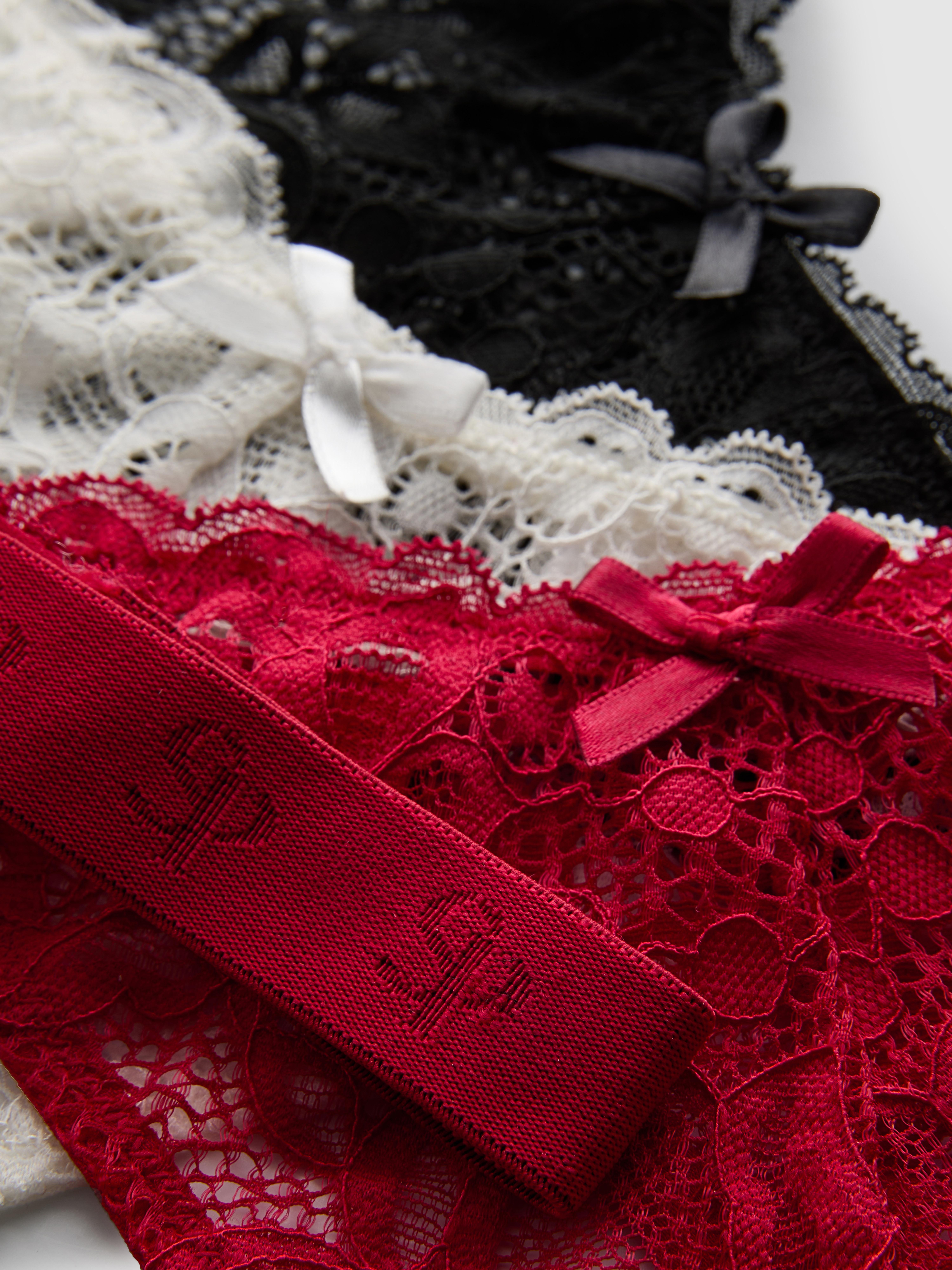 Spitzentangas, 3er-Pack