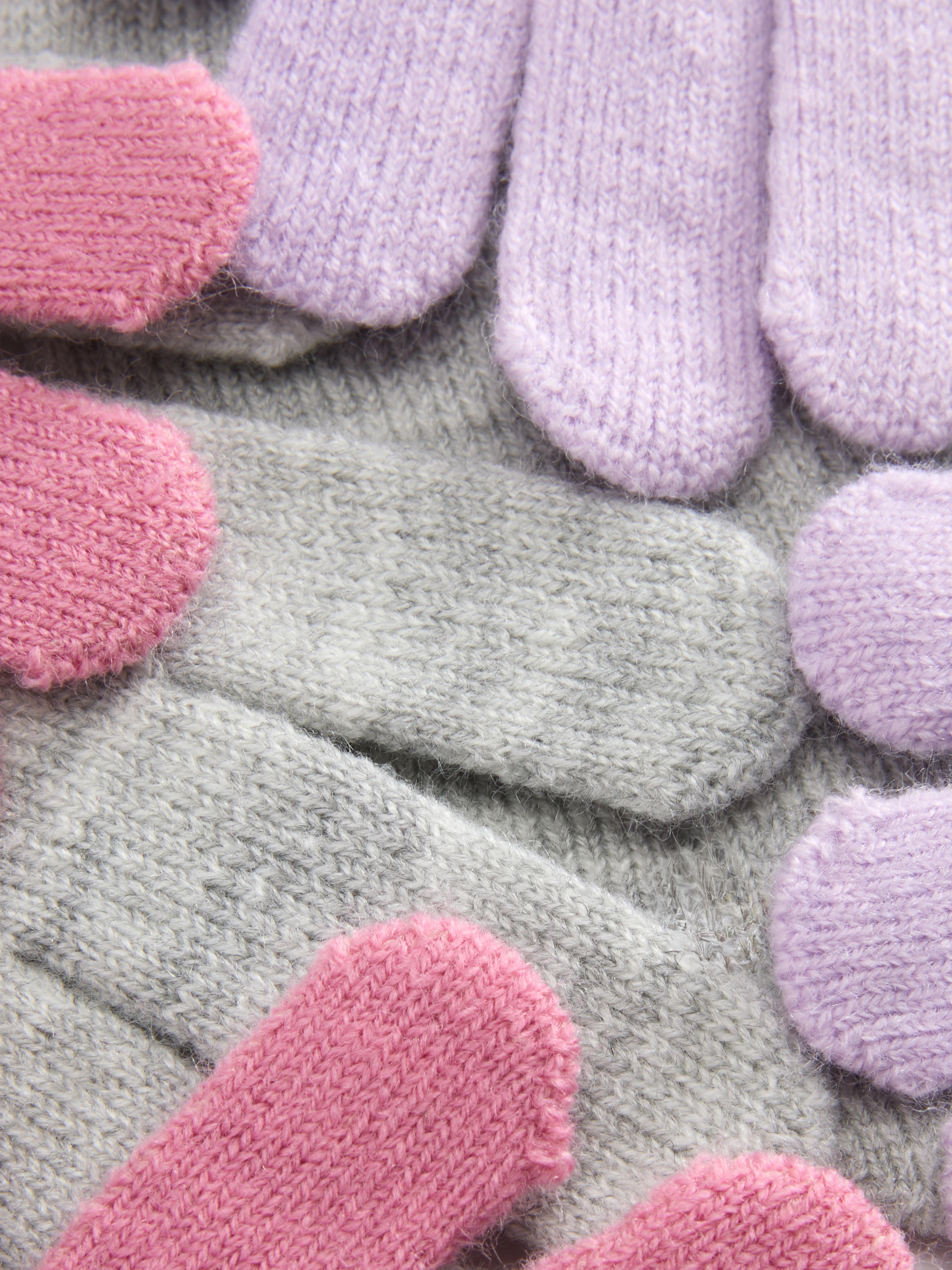 3-Pack Knit Gloves