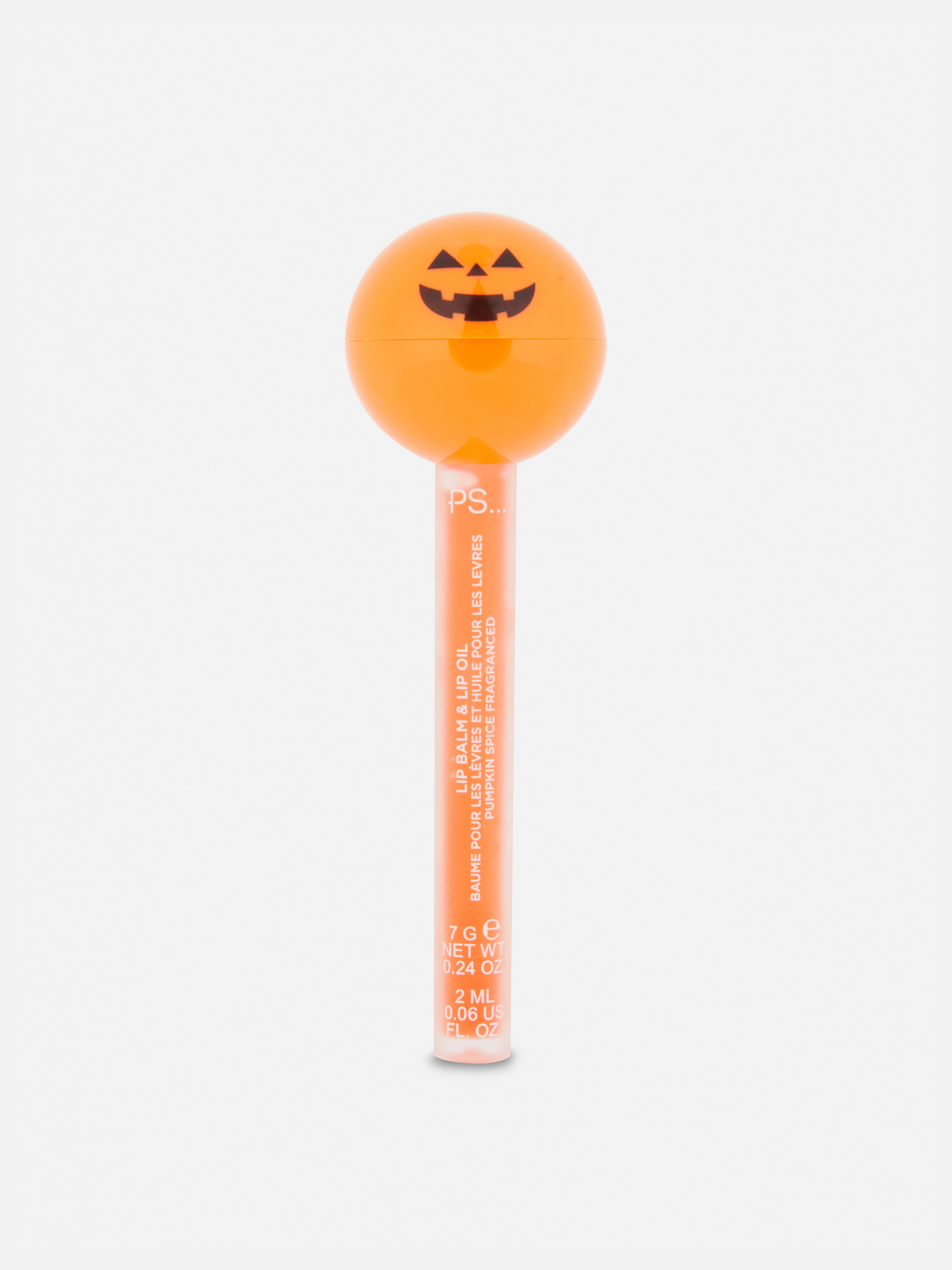 PS... halloweeni sütőtökös 2 az 1-ben ajakradír és -olaj