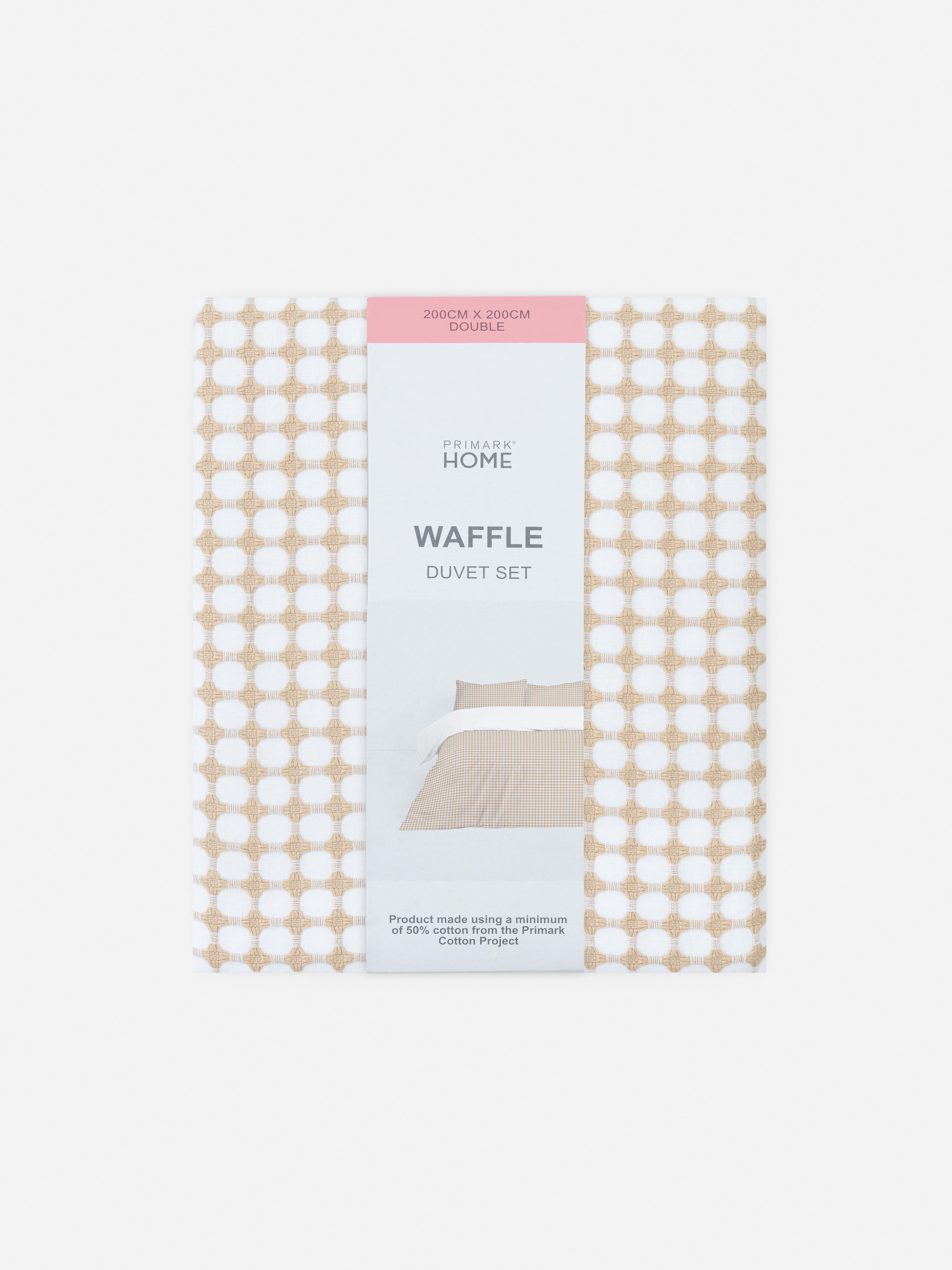Waffle Texture Double Duvet Cover Set