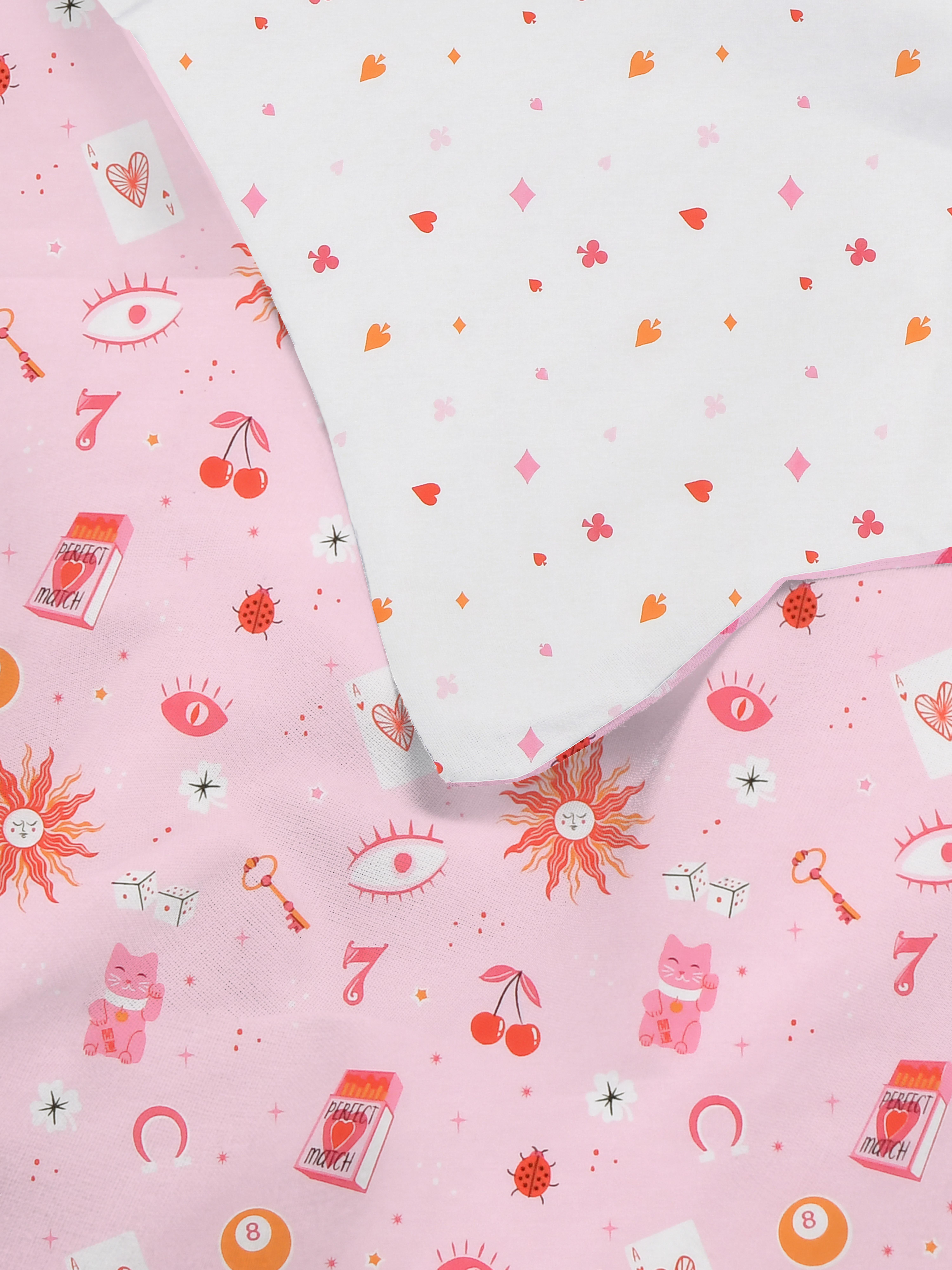 Reversible Lucky Charm King Duvet Cover Set