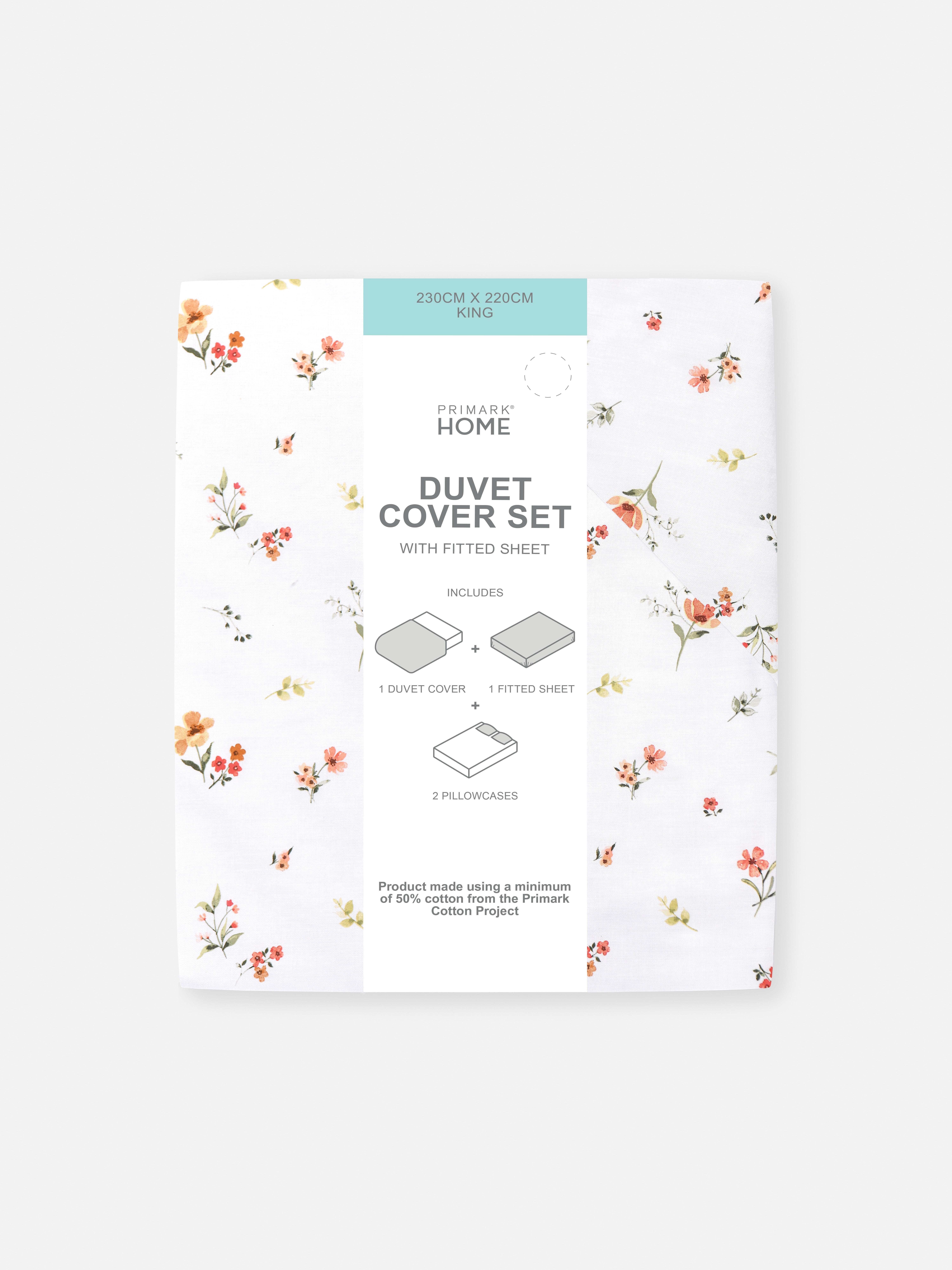 Harvest Floral King Duvet Cover Set