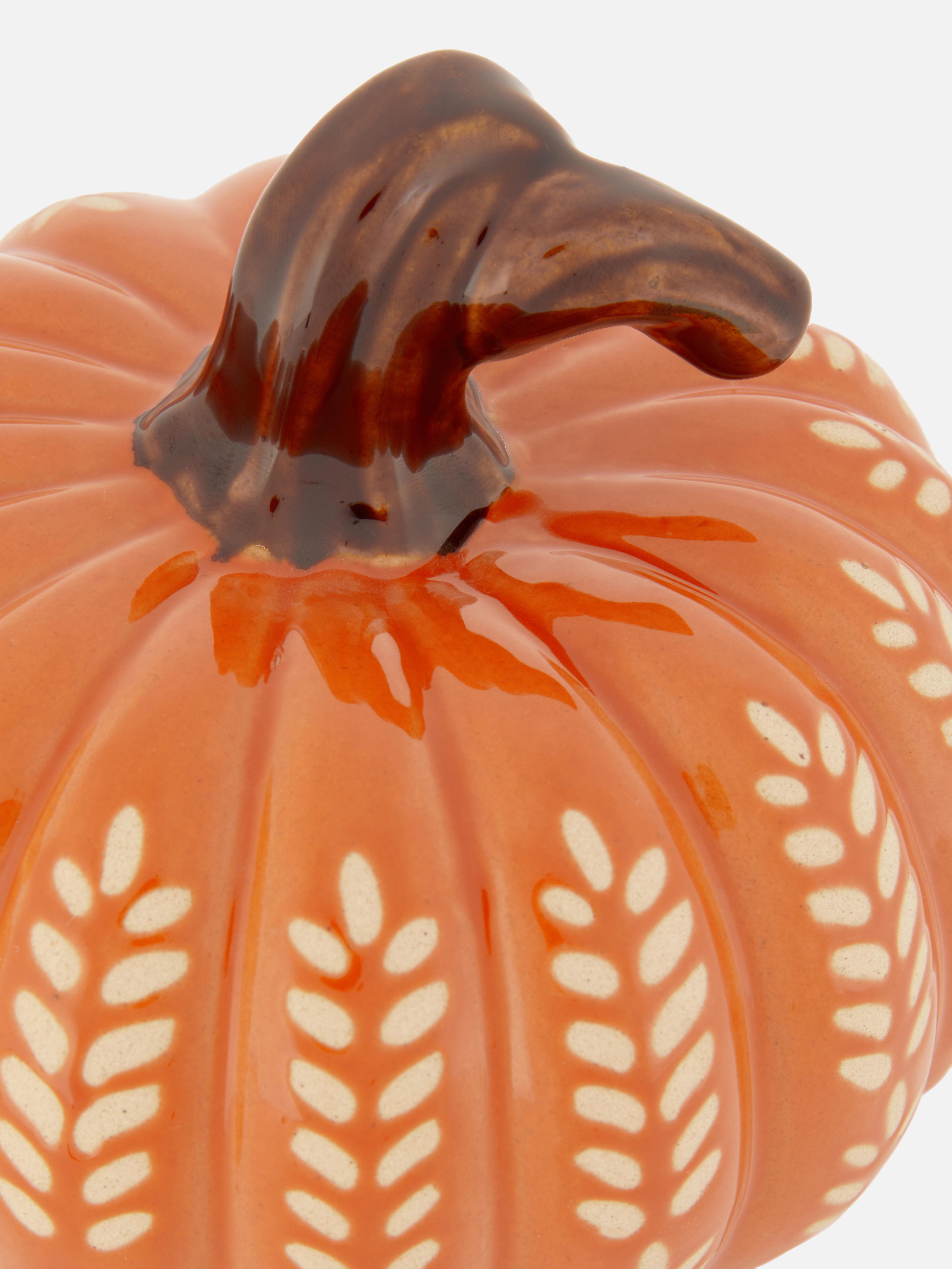 Soprammobile in ceramica a forma di zucca