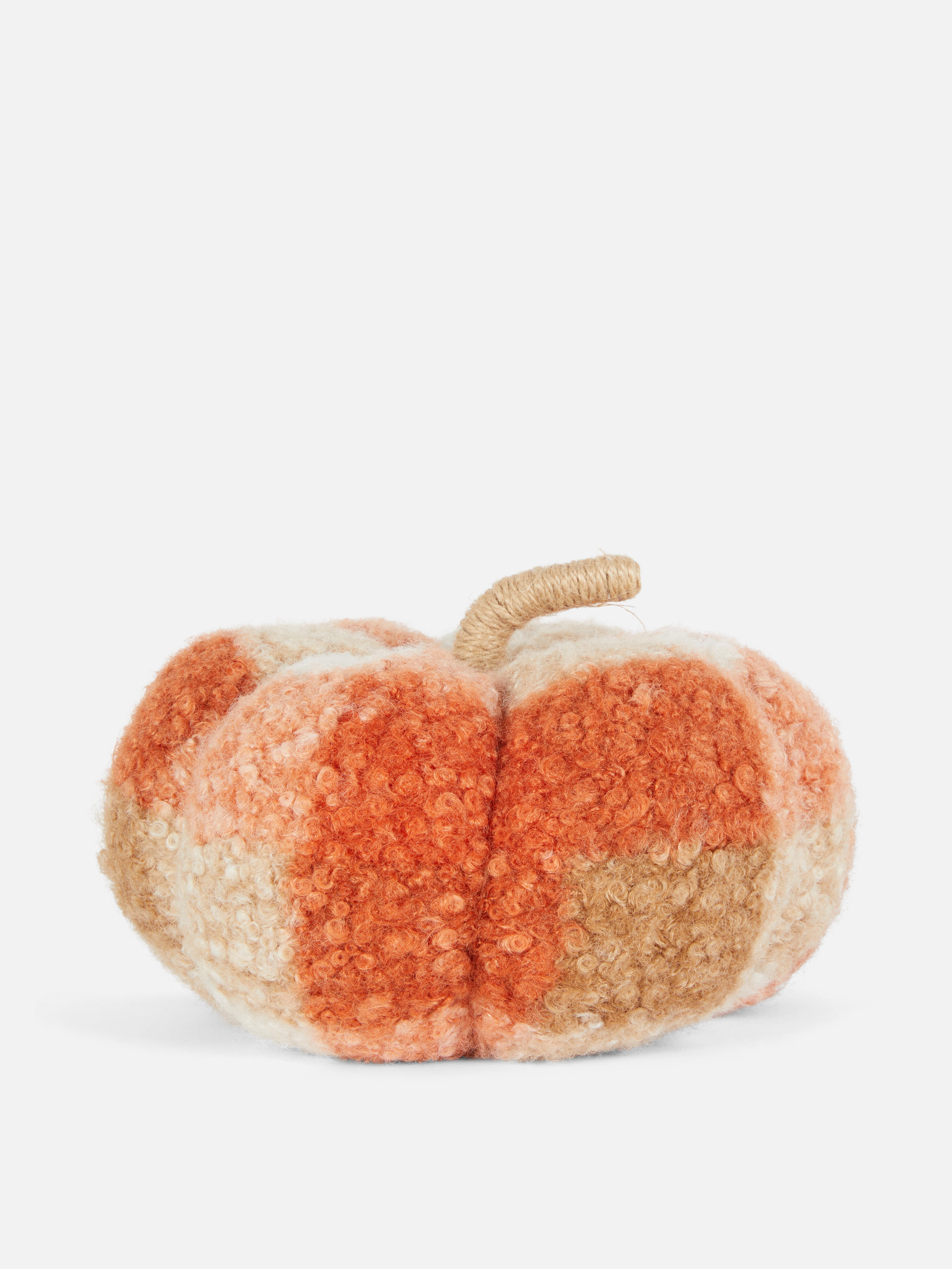 Medium Check Pumpkin Cushion