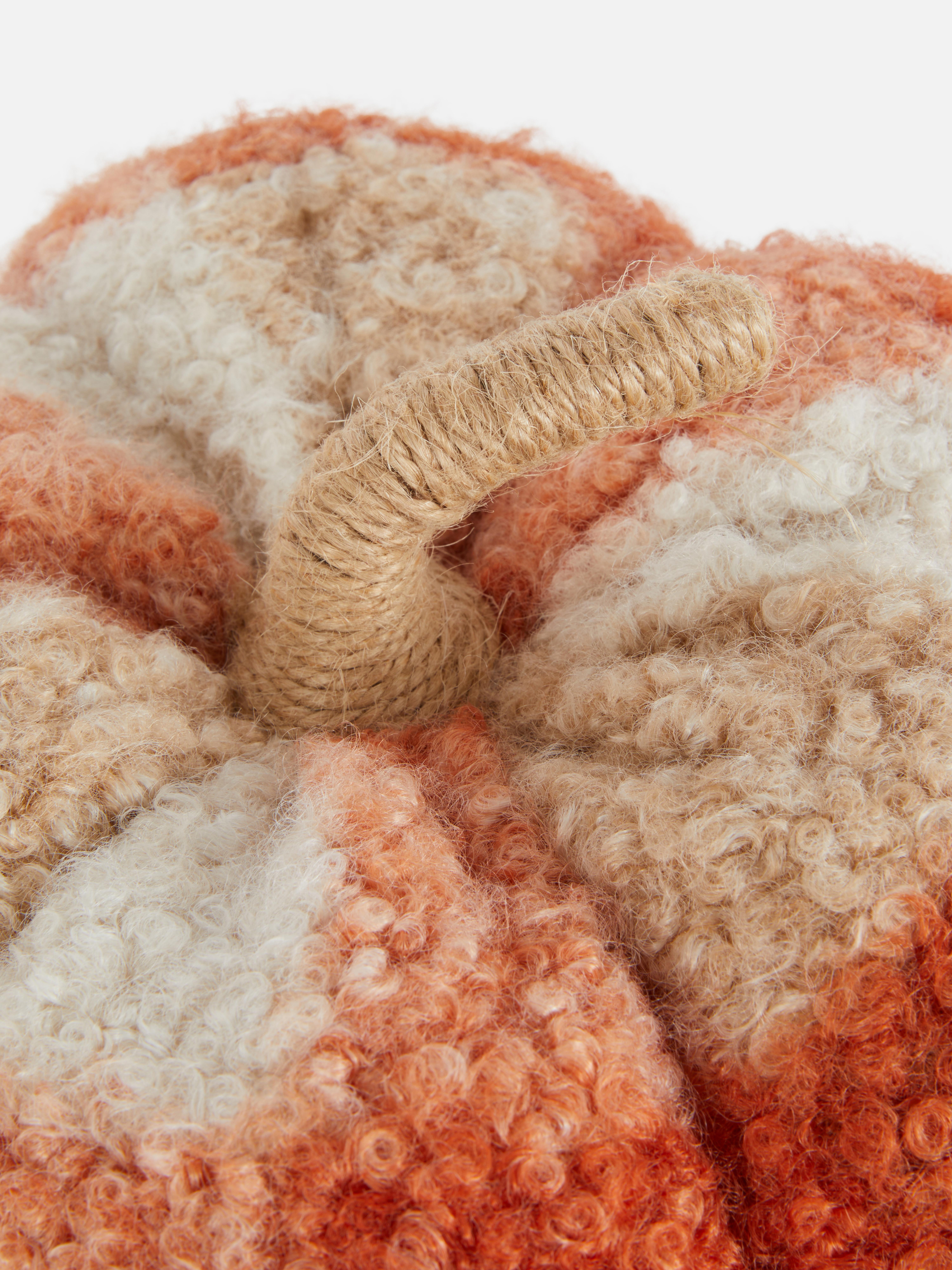 Medium Check Pumpkin Cushion