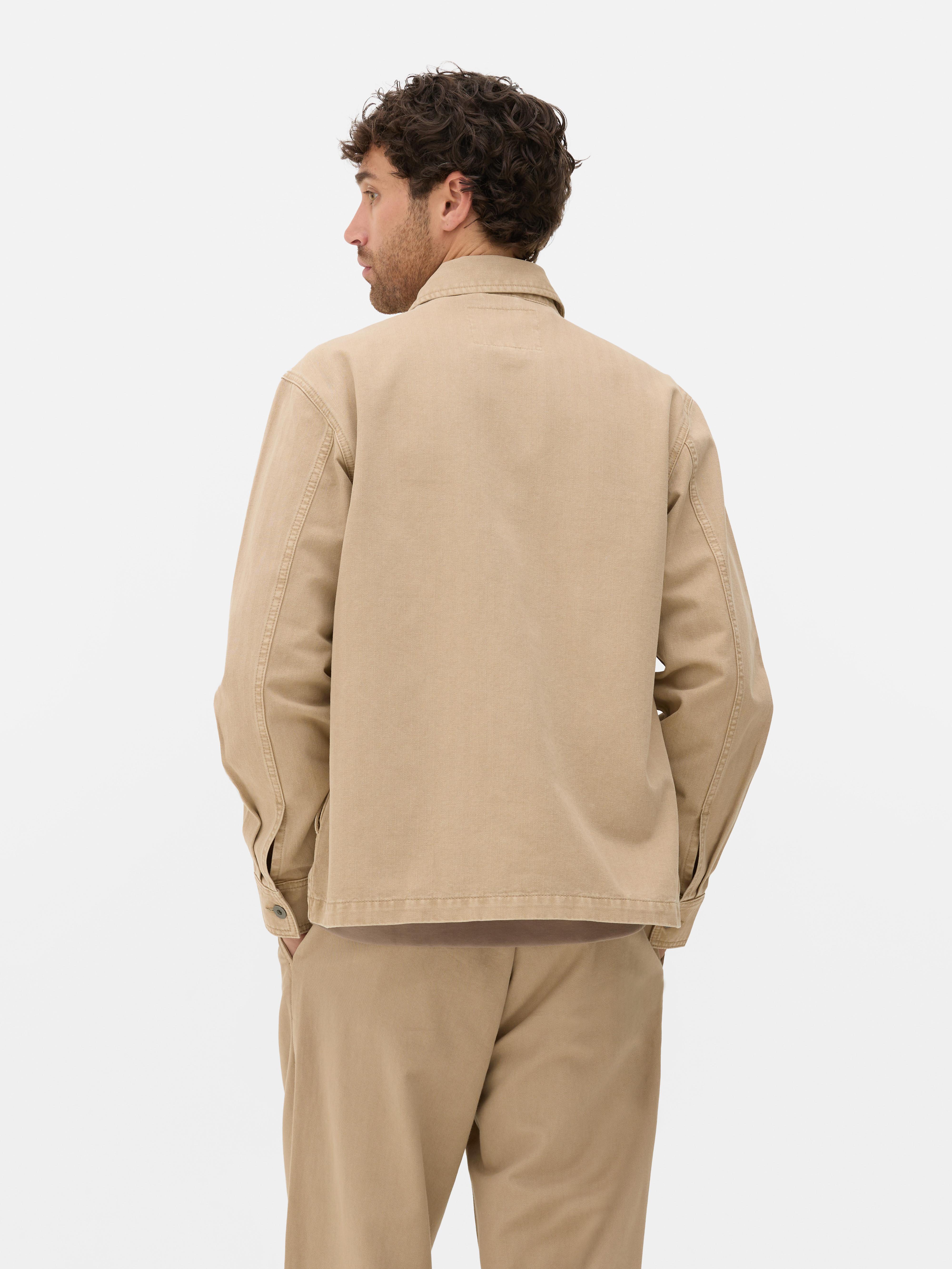 „The Stronghold“ Canvas-Jacke mit Fischgrätmuster