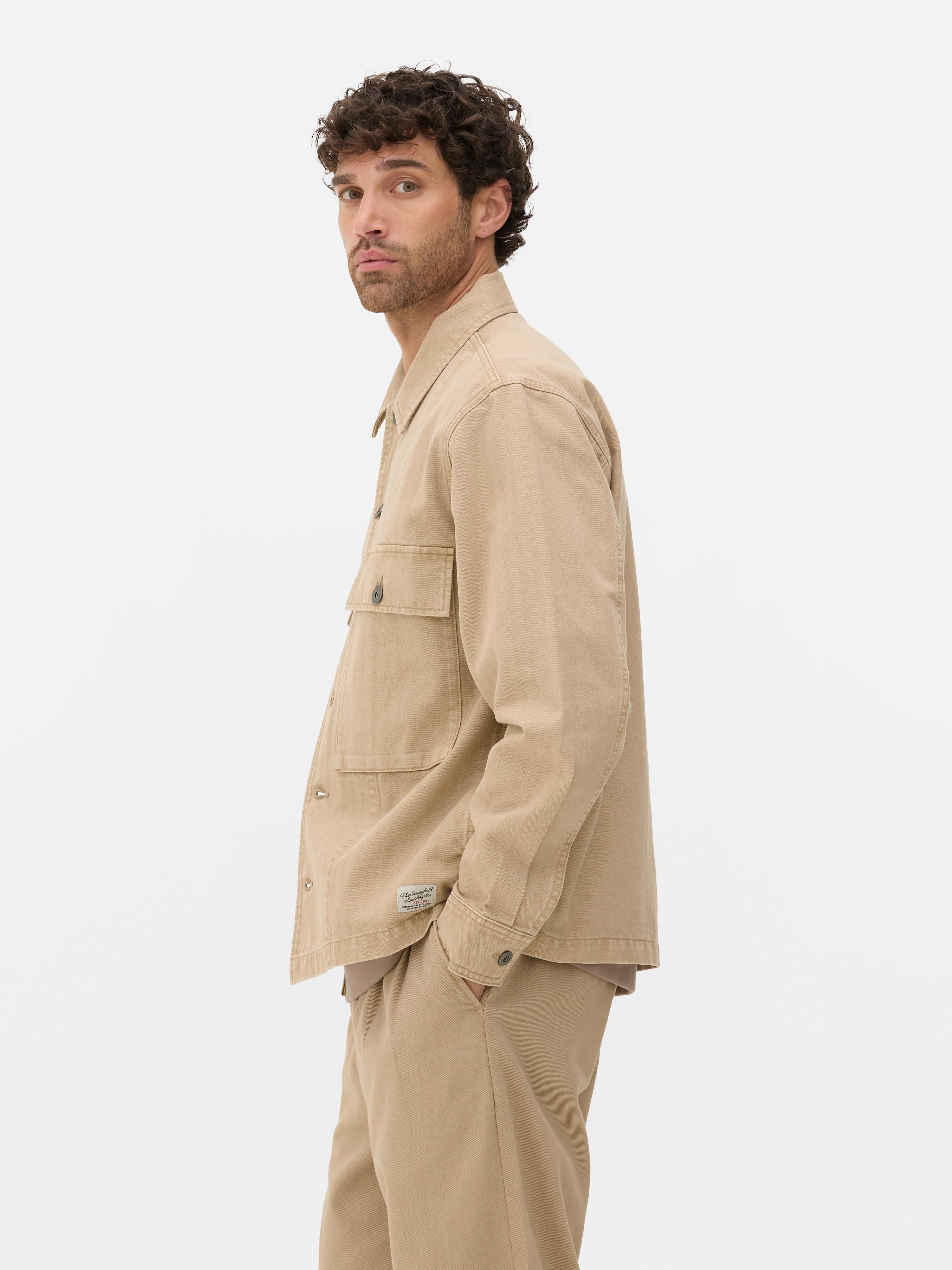 „The Stronghold“ Canvas-Jacke mit Fischgrätmuster